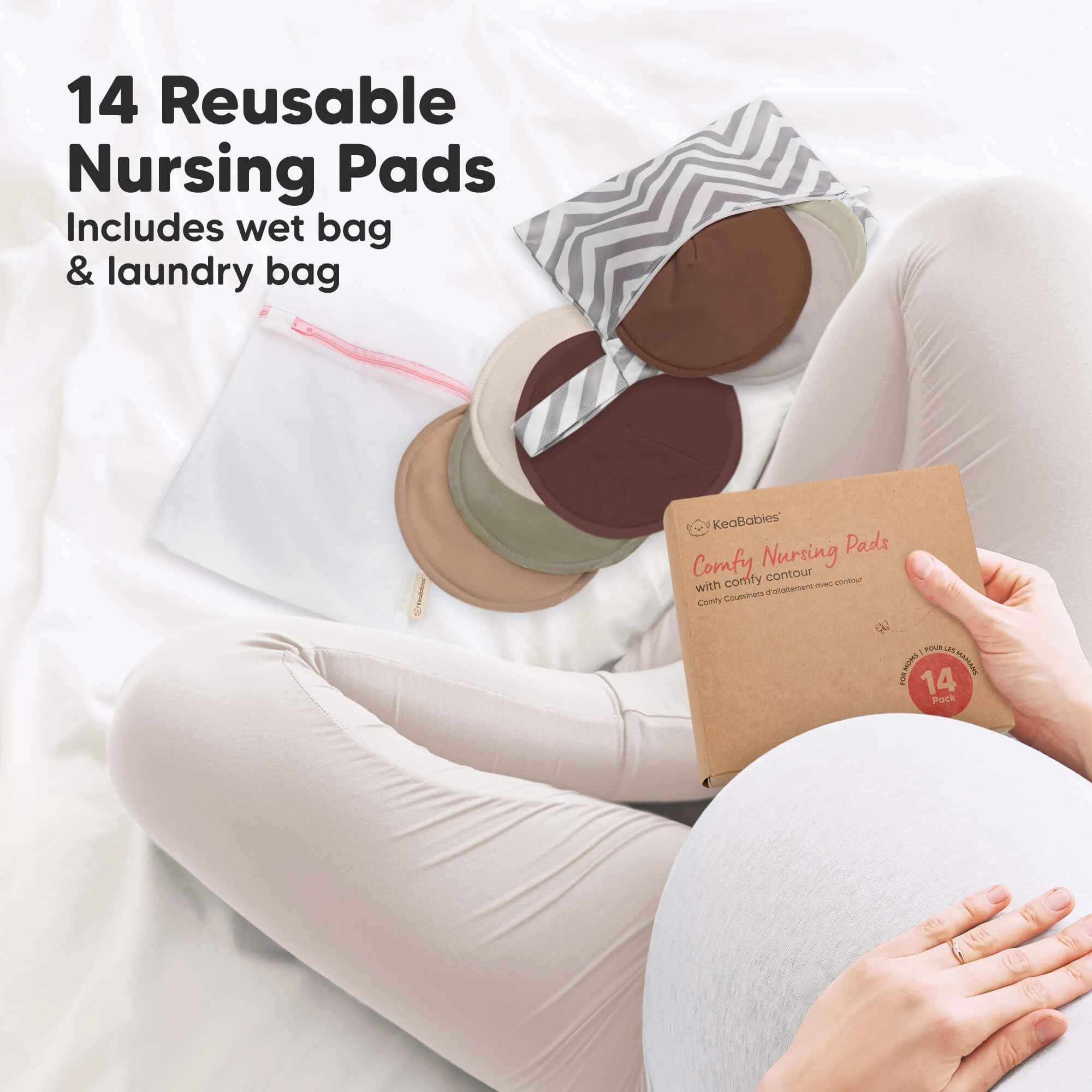 14-Pack Comfy Nursing Pads (Sable)