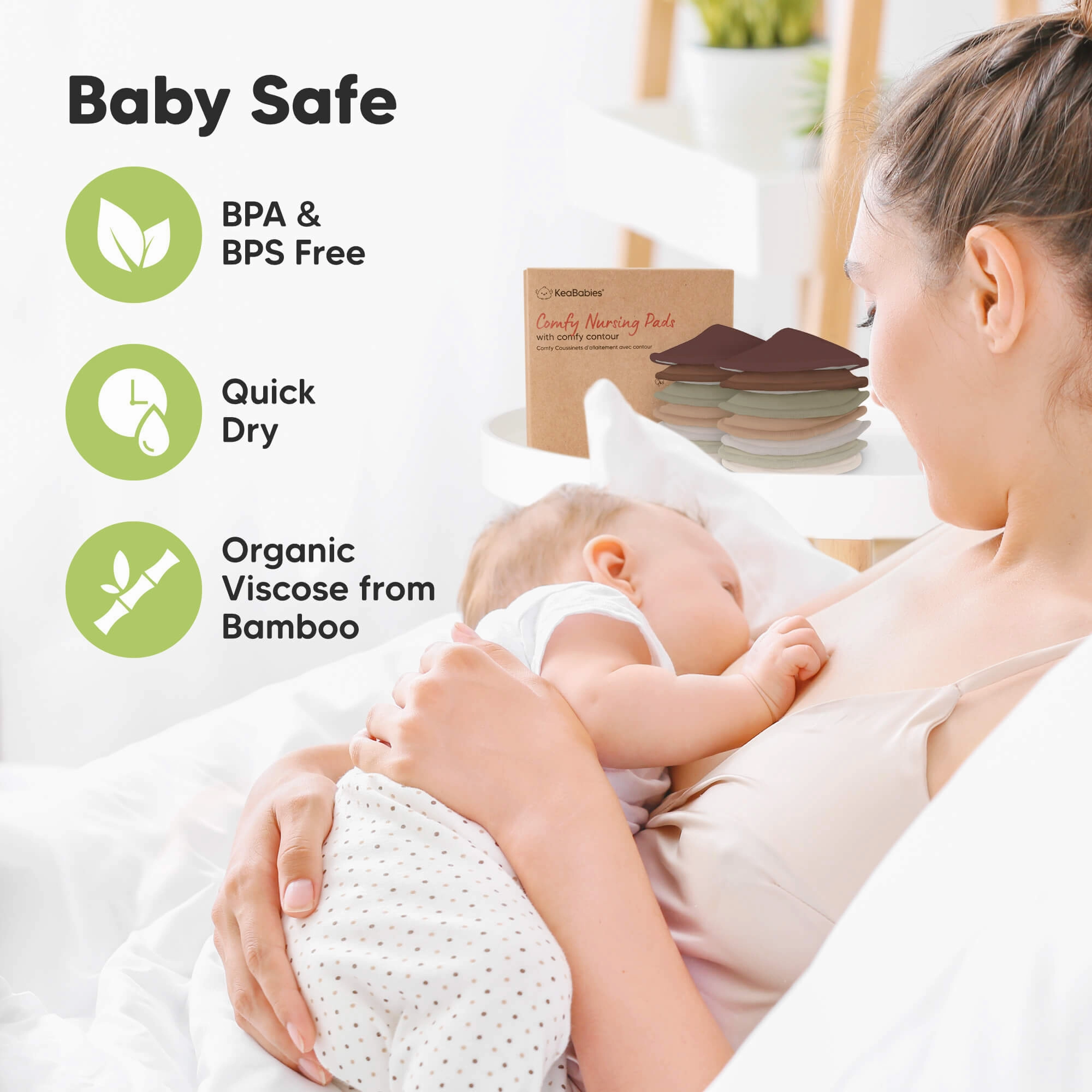 14-Pack Comfy Nursing Pads (Sable)