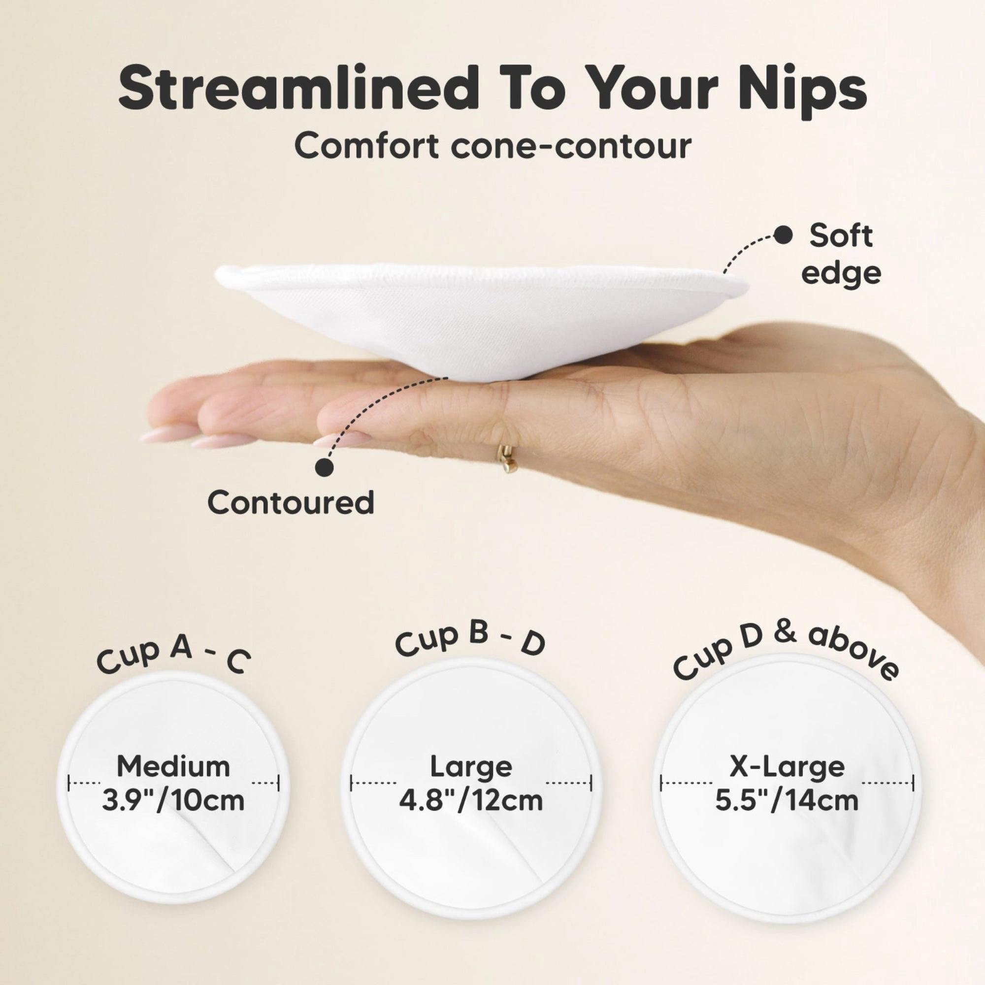 14-Pack Comfy Nursing Pads (Soft White)