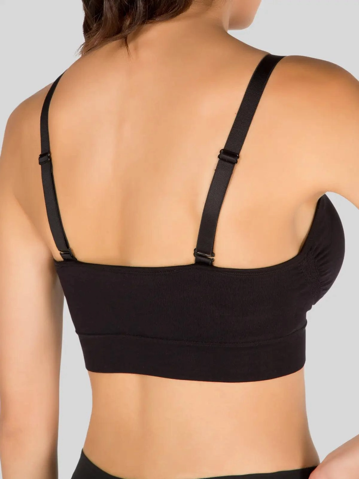 1S8027 Ultra-Comfort Seamless Wireless Bra with 4-Way Stretch and Cool-Feeling Fabric