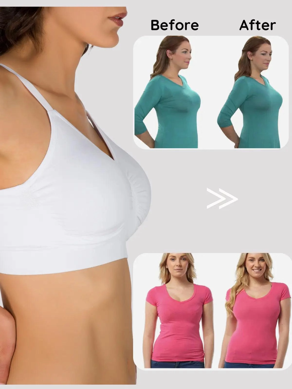 1S8027 Ultra-Comfort Seamless Wireless Bra with 4-Way Stretch and Cool-Feeling Fabric