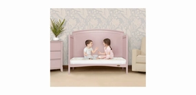 2-In-1 Breathable Twilight 5" Spring Coil Crib and Toddler Bed Mattress with Reversible Design, White/Brown