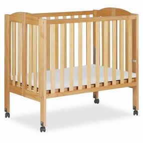 2 in 1 Folding Portable Crib- Natural