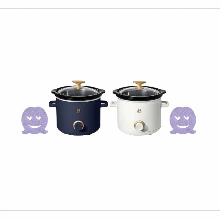 2 Qt Slow Cooker Set with 2-Pack Scrub Mommy