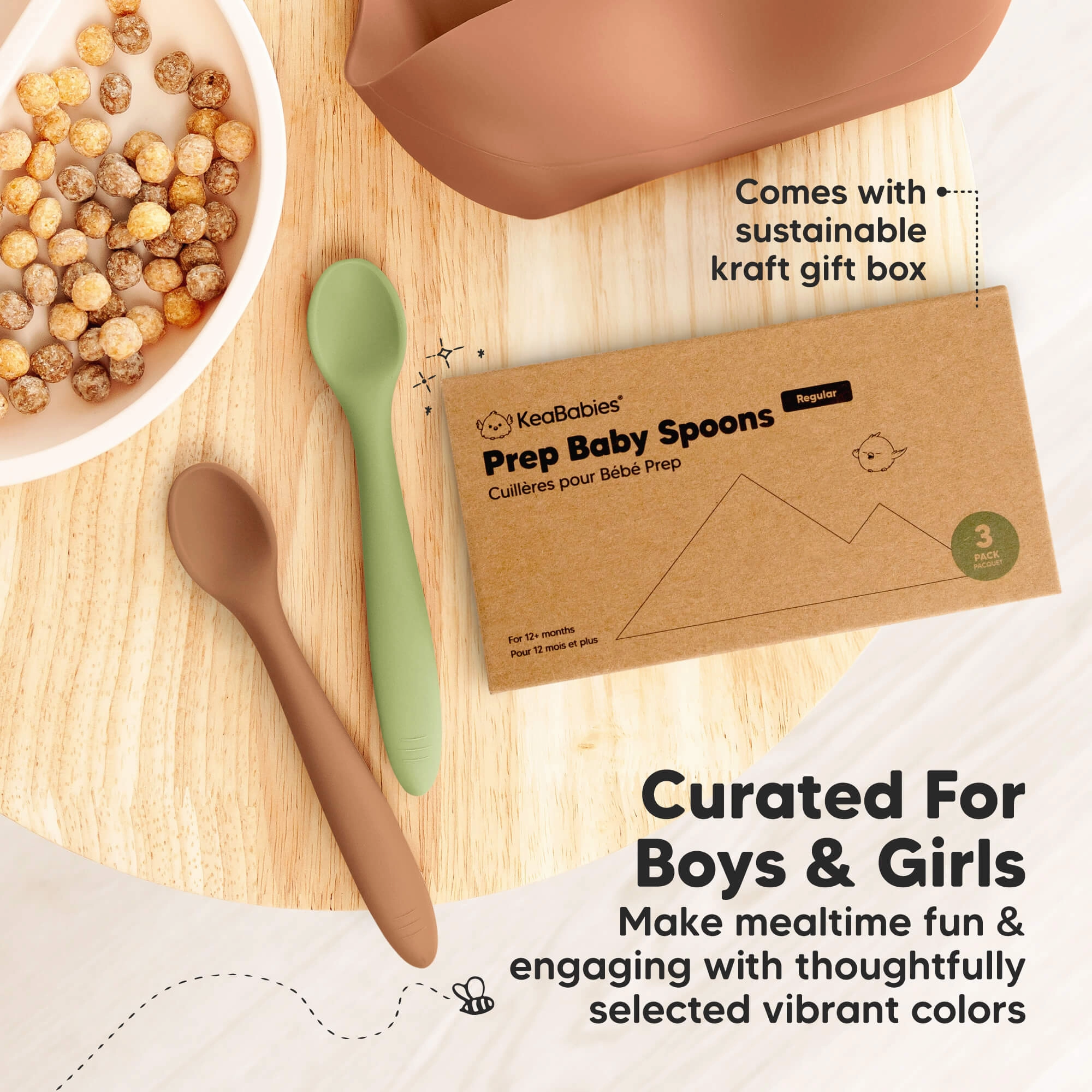 3-Pack Prep Baby Spoons (Desert)
