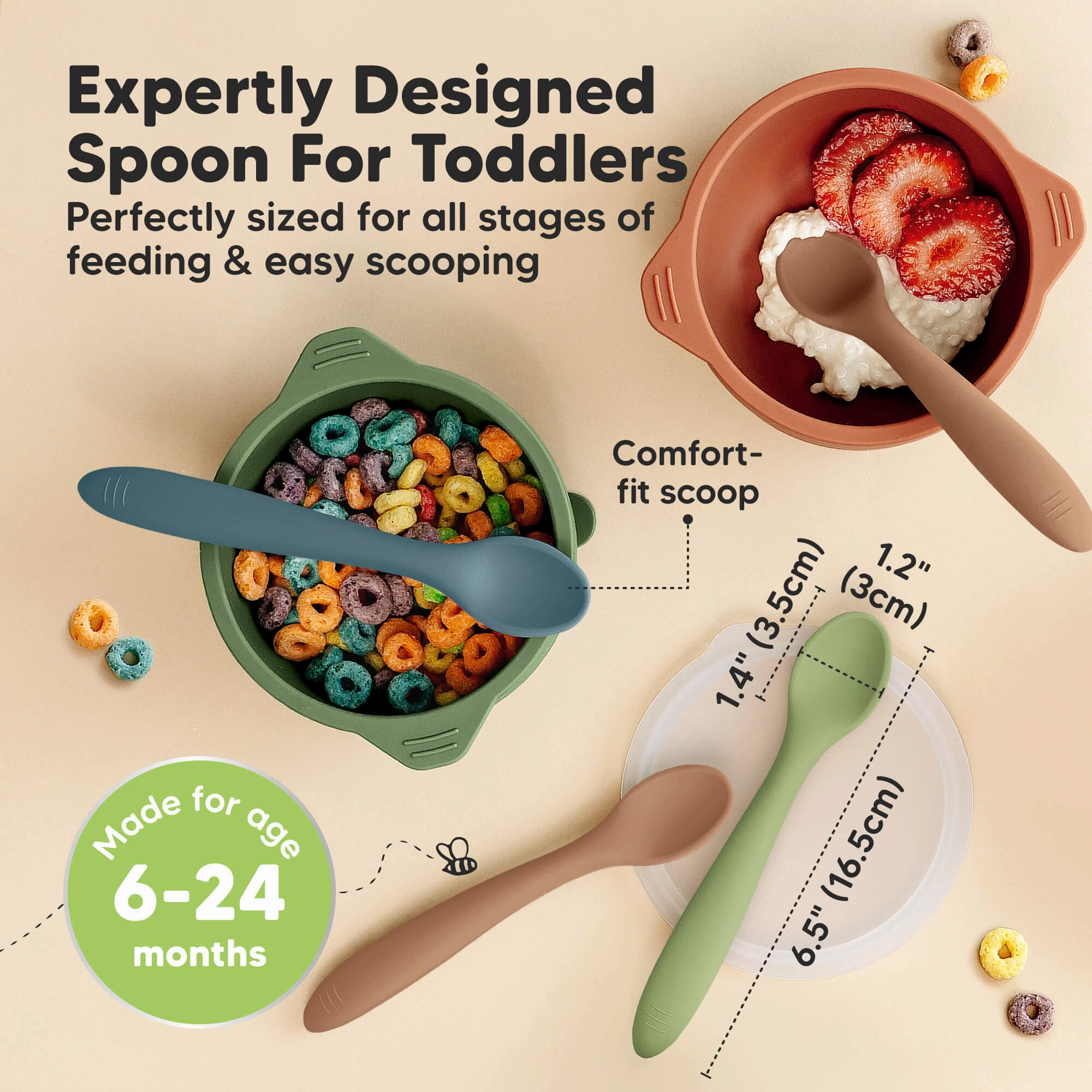 3-Pack Prep Baby Spoons (Desert)