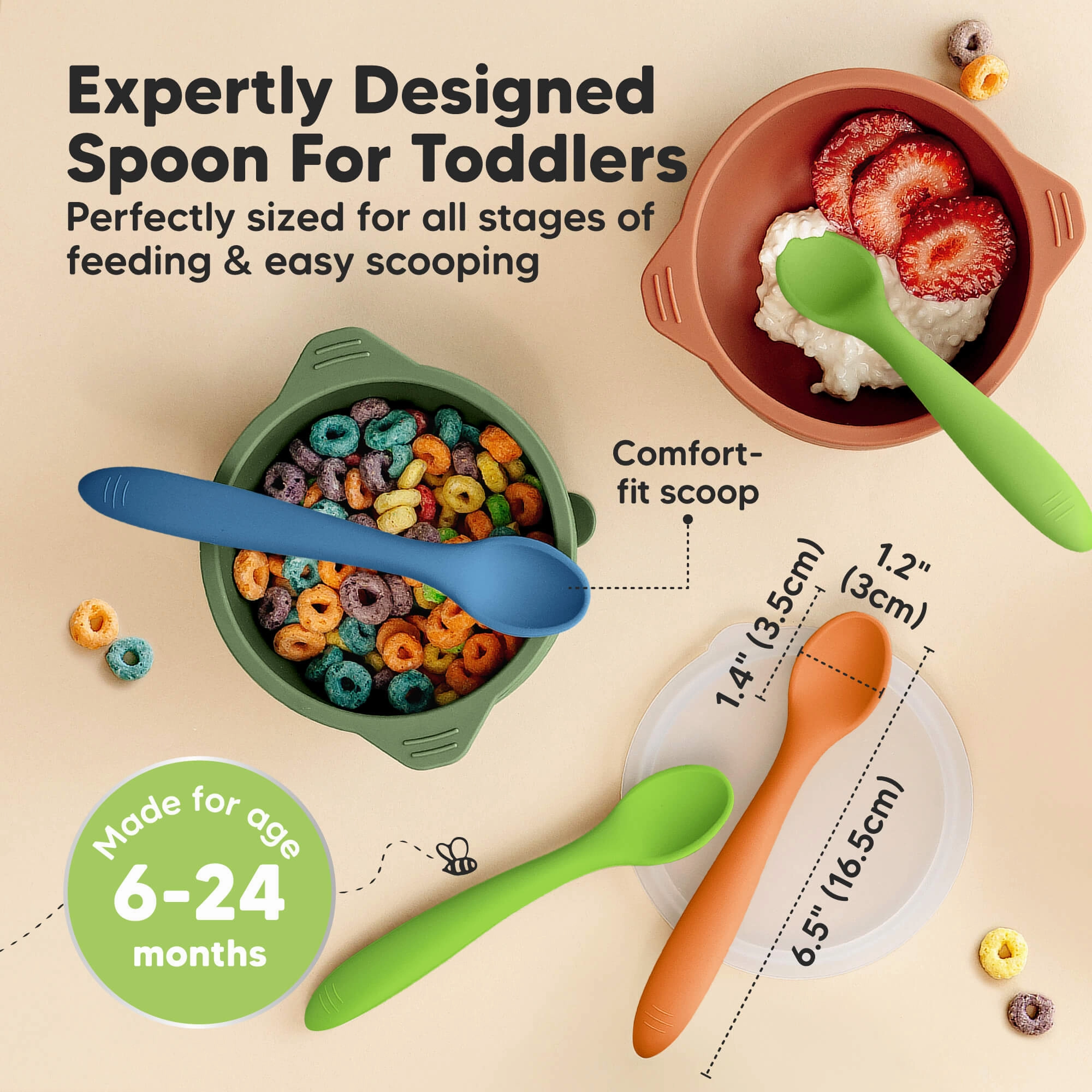 3-Pack Prep Baby Spoons (Kea)