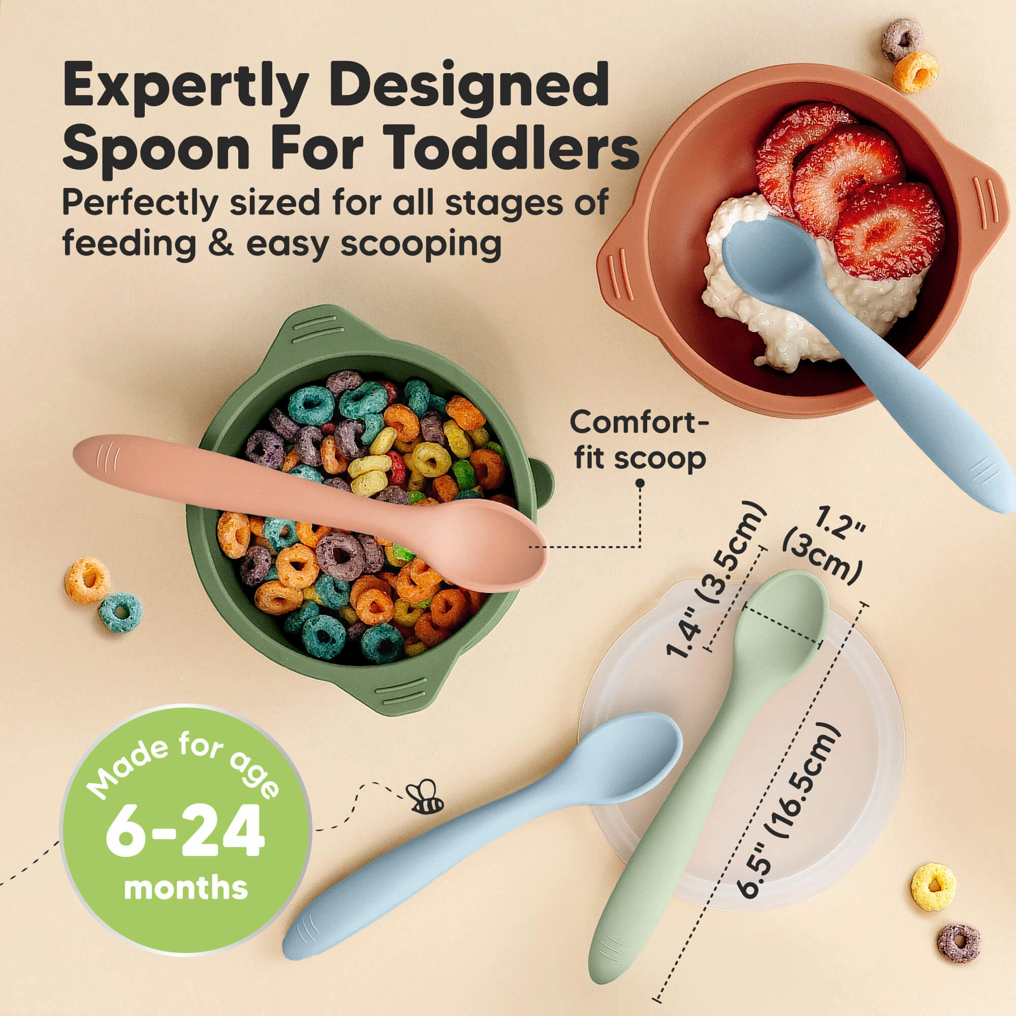 3-Pack Prep Baby Spoons (Mellow)