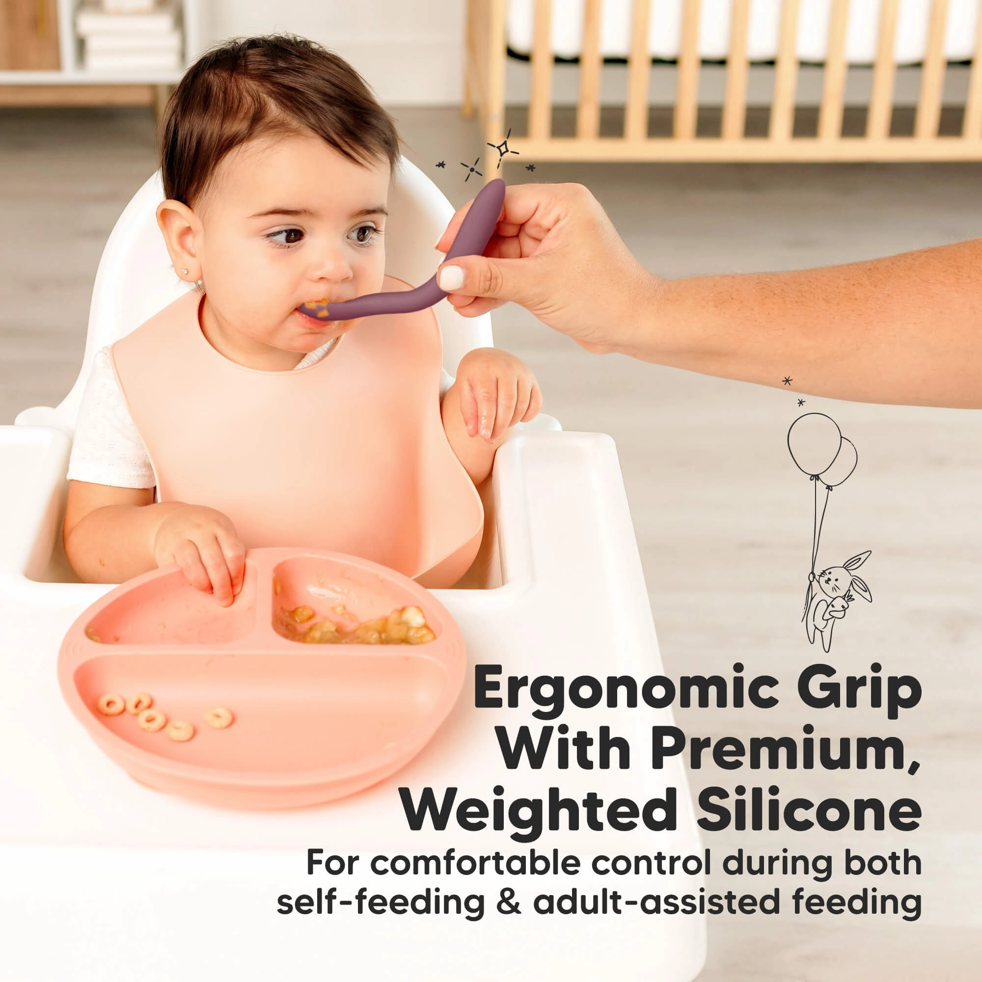 3-Pack Prep Baby Spoons (Rocky)