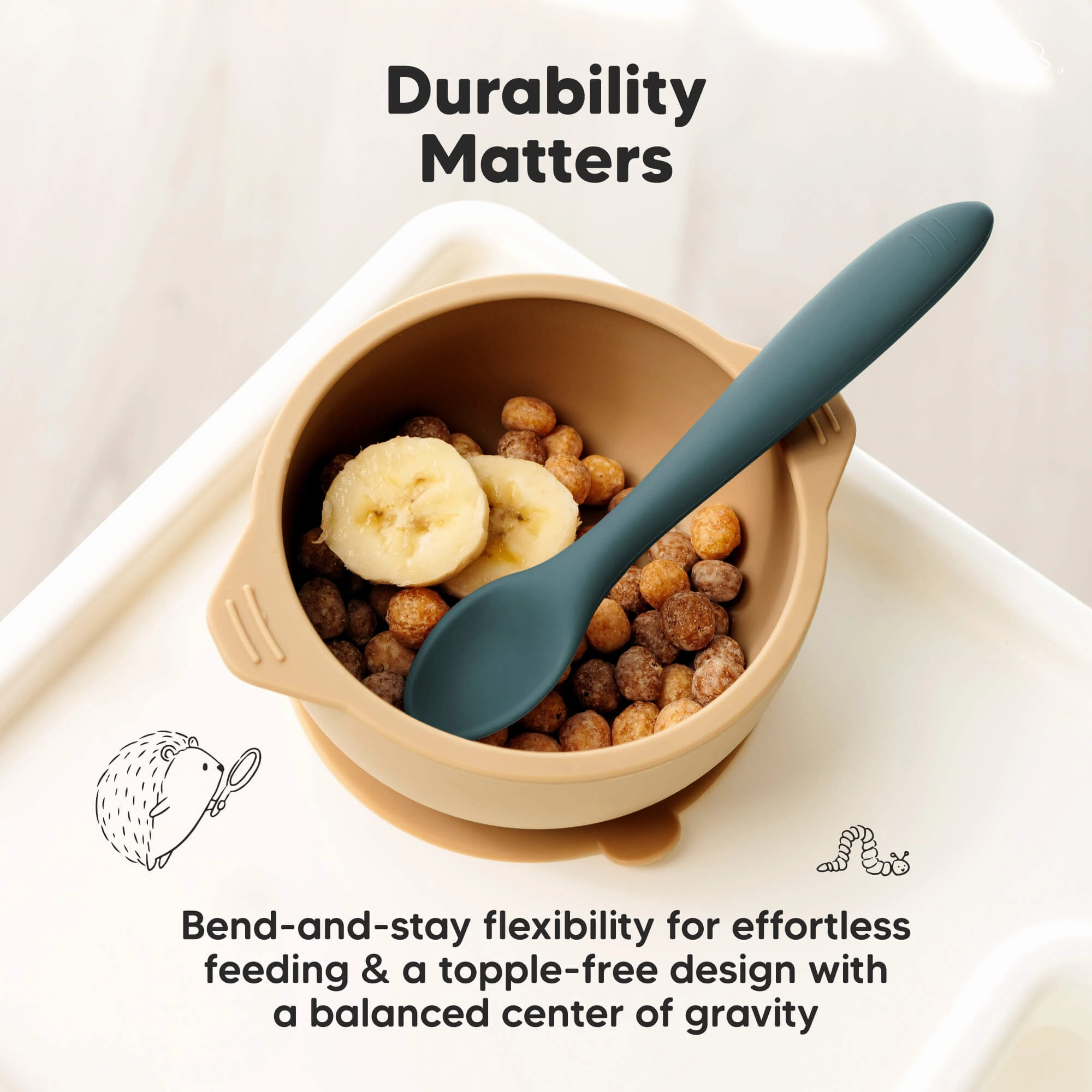 3-Pack Prep Baby Spoons (Rocky)