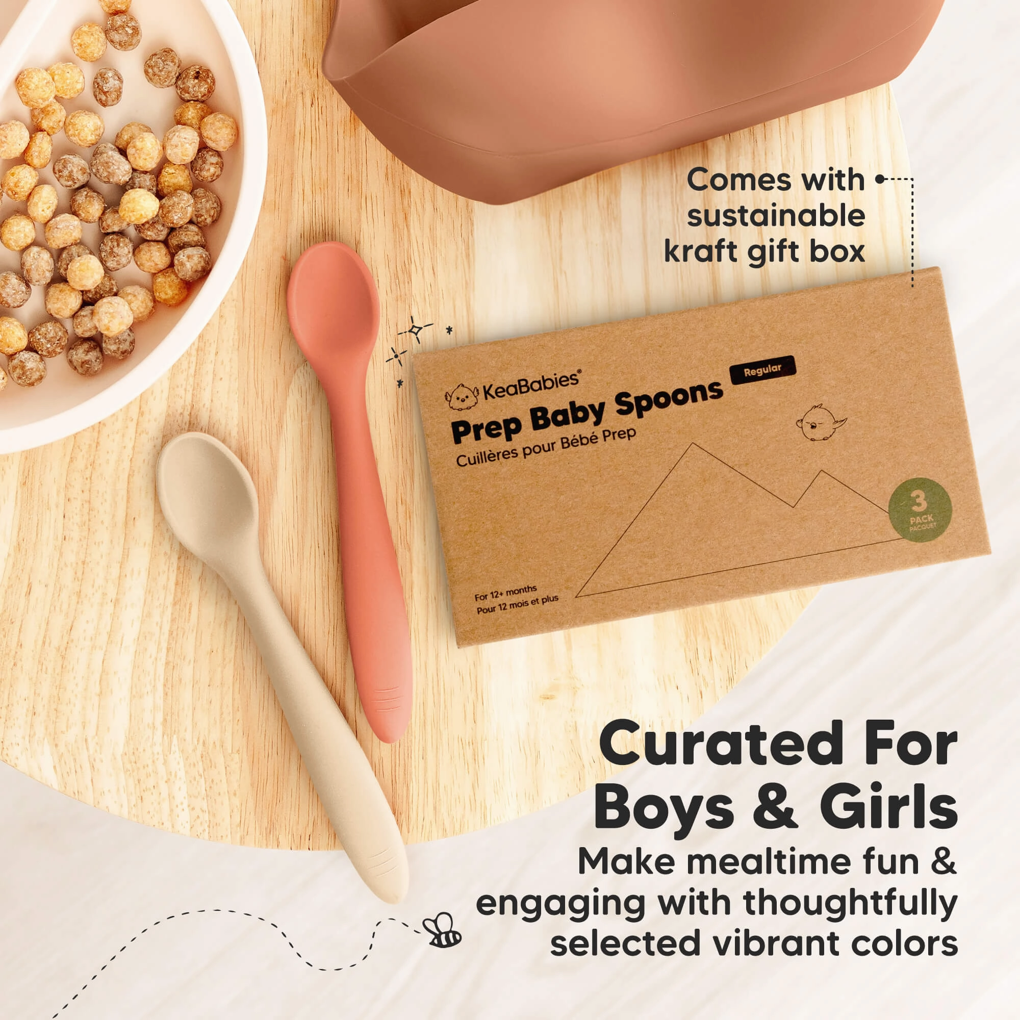 3-Pack Prep Baby Spoons (Roseate)
