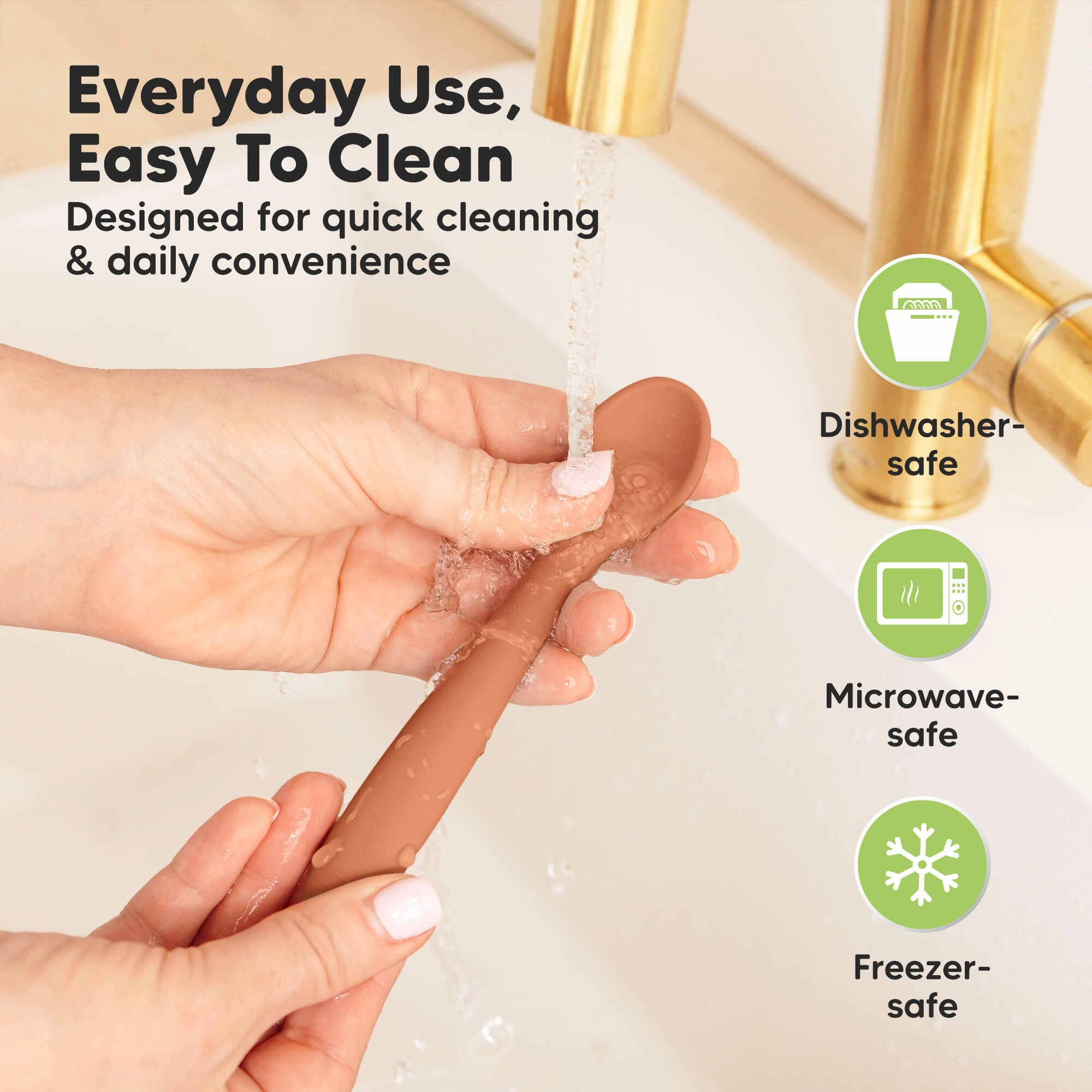 3-Pack Prep Baby Spoons (Terracotta)