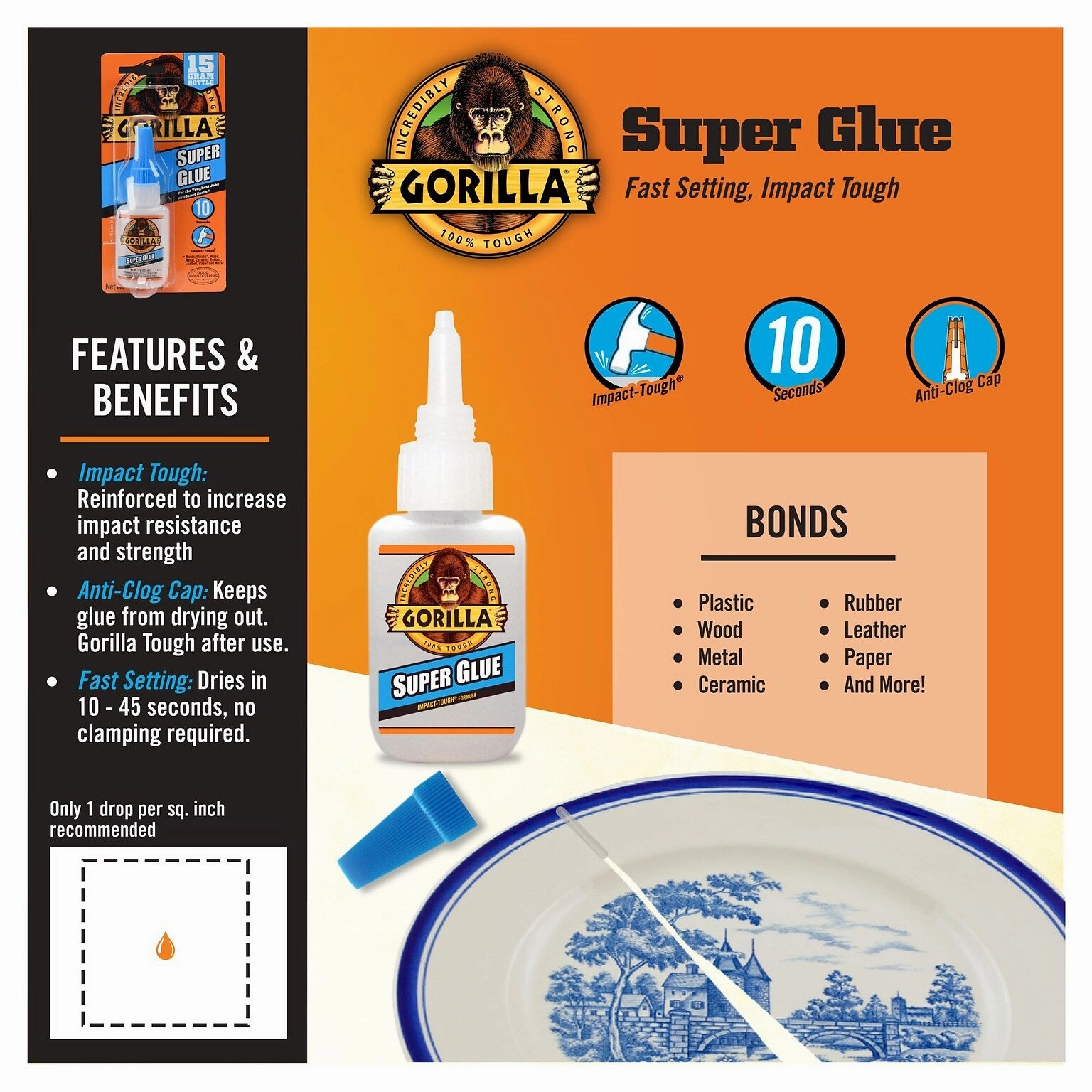 3g Super Glue Tubes - 2 PACK