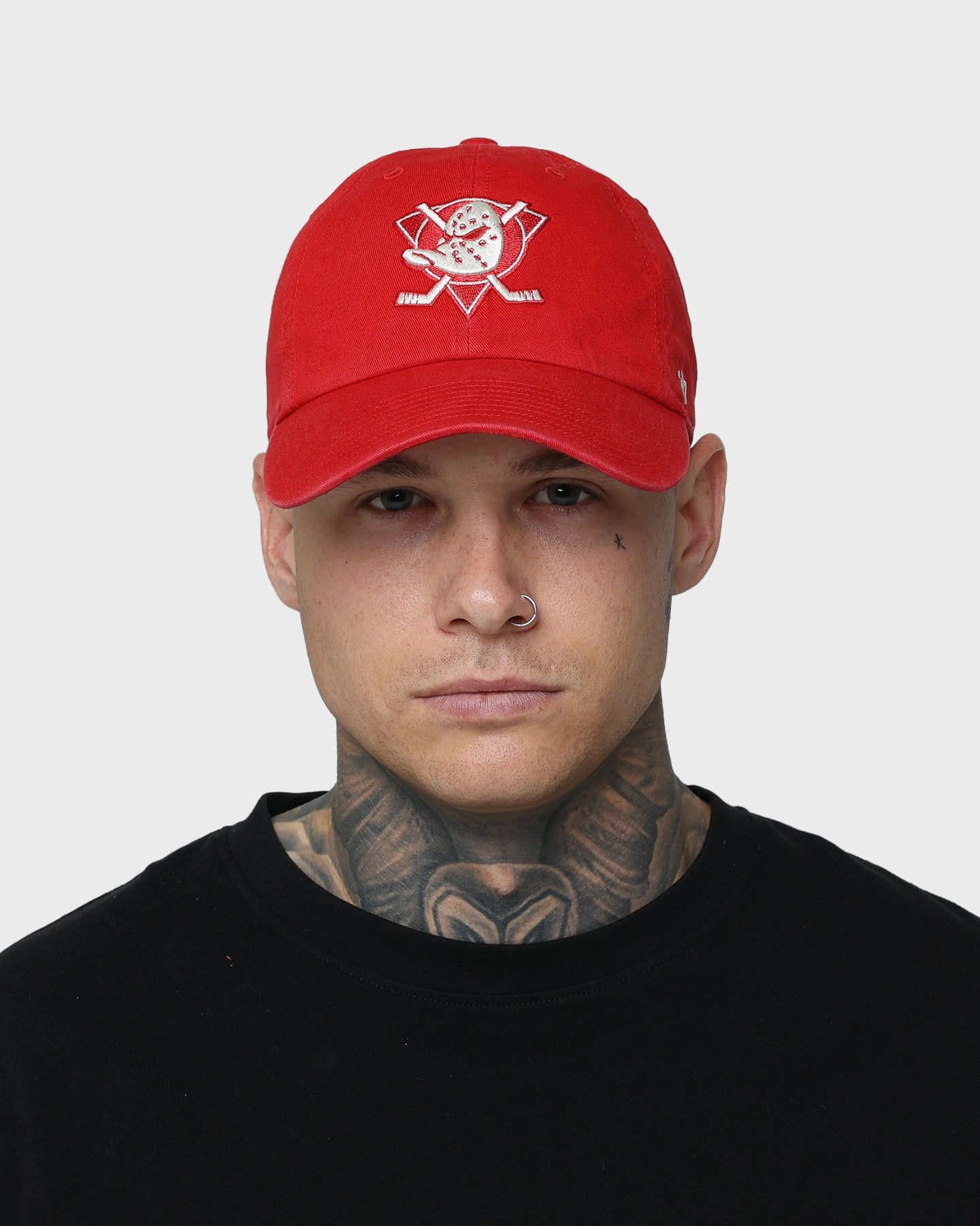47 Brand Anaheim Ducks 'Chili Red' Clean Up Strapback Red/Natural