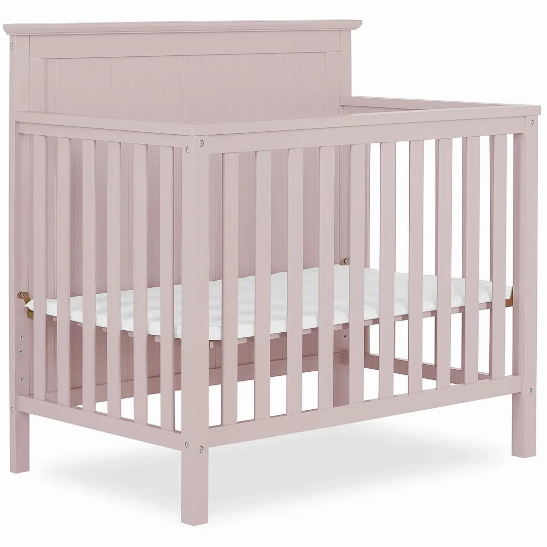 4-in-1 Convertible Mini Crib - Blush Pink