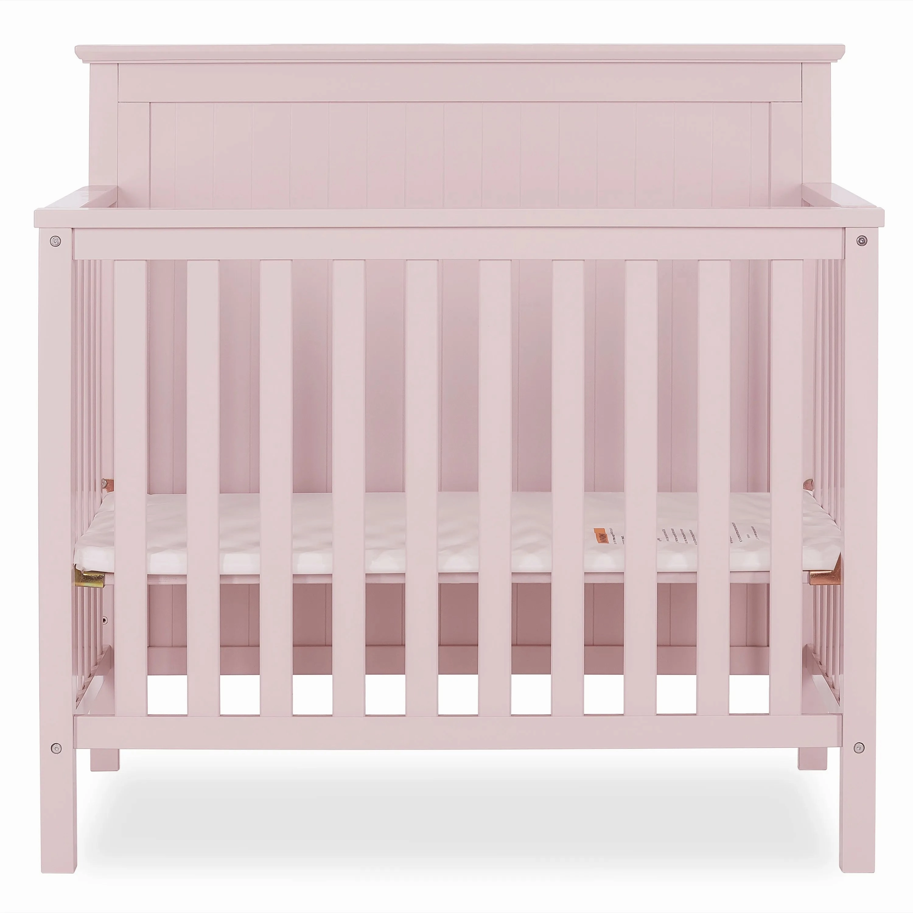 4-in-1 Convertible Mini Crib - Blush Pink