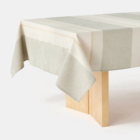 60"x84" Textured Striped Tablecloth - Green