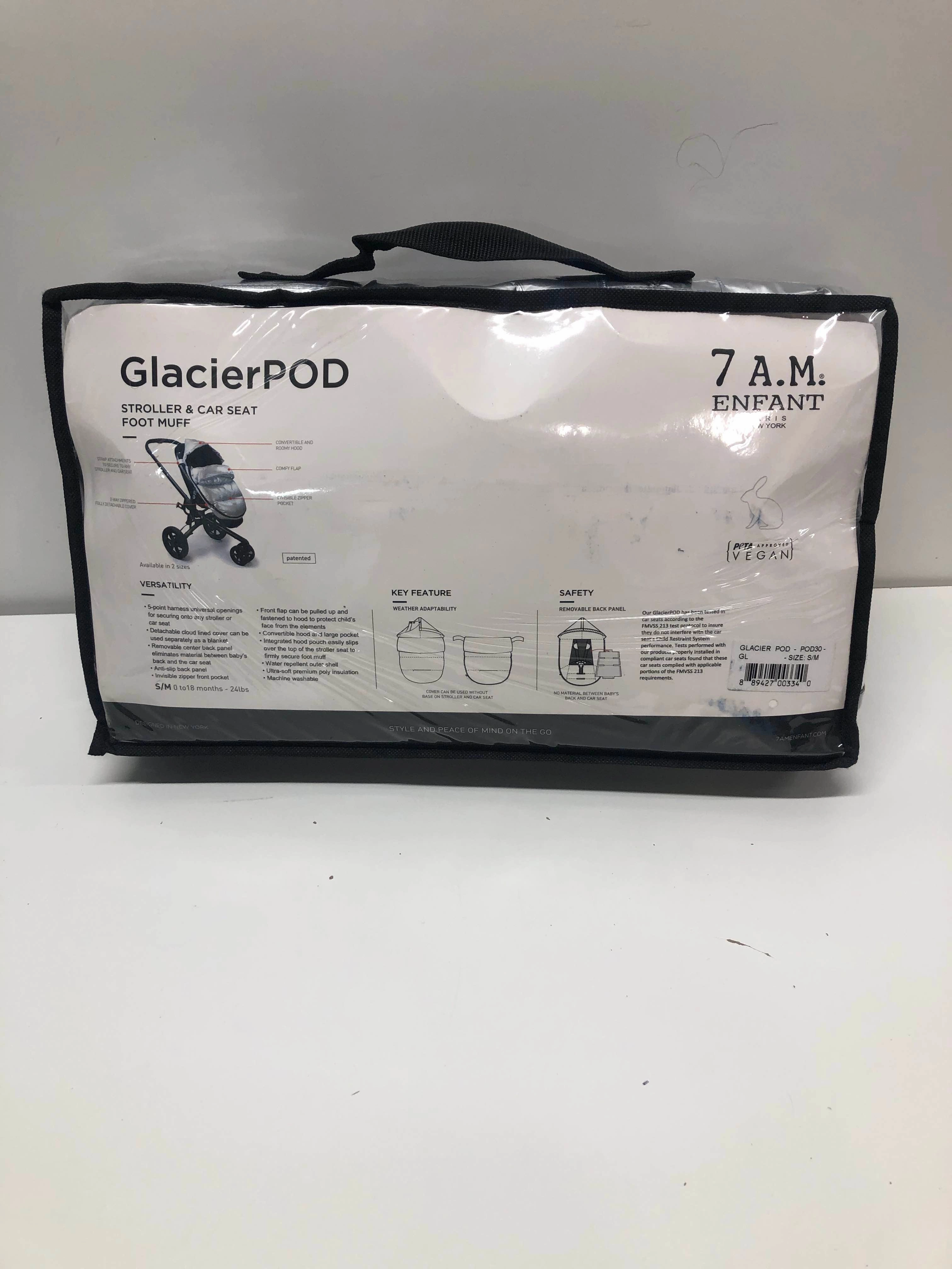 7 A.M. Enfant GlacierPOD Stroller and Car Seat Footmuff, Small