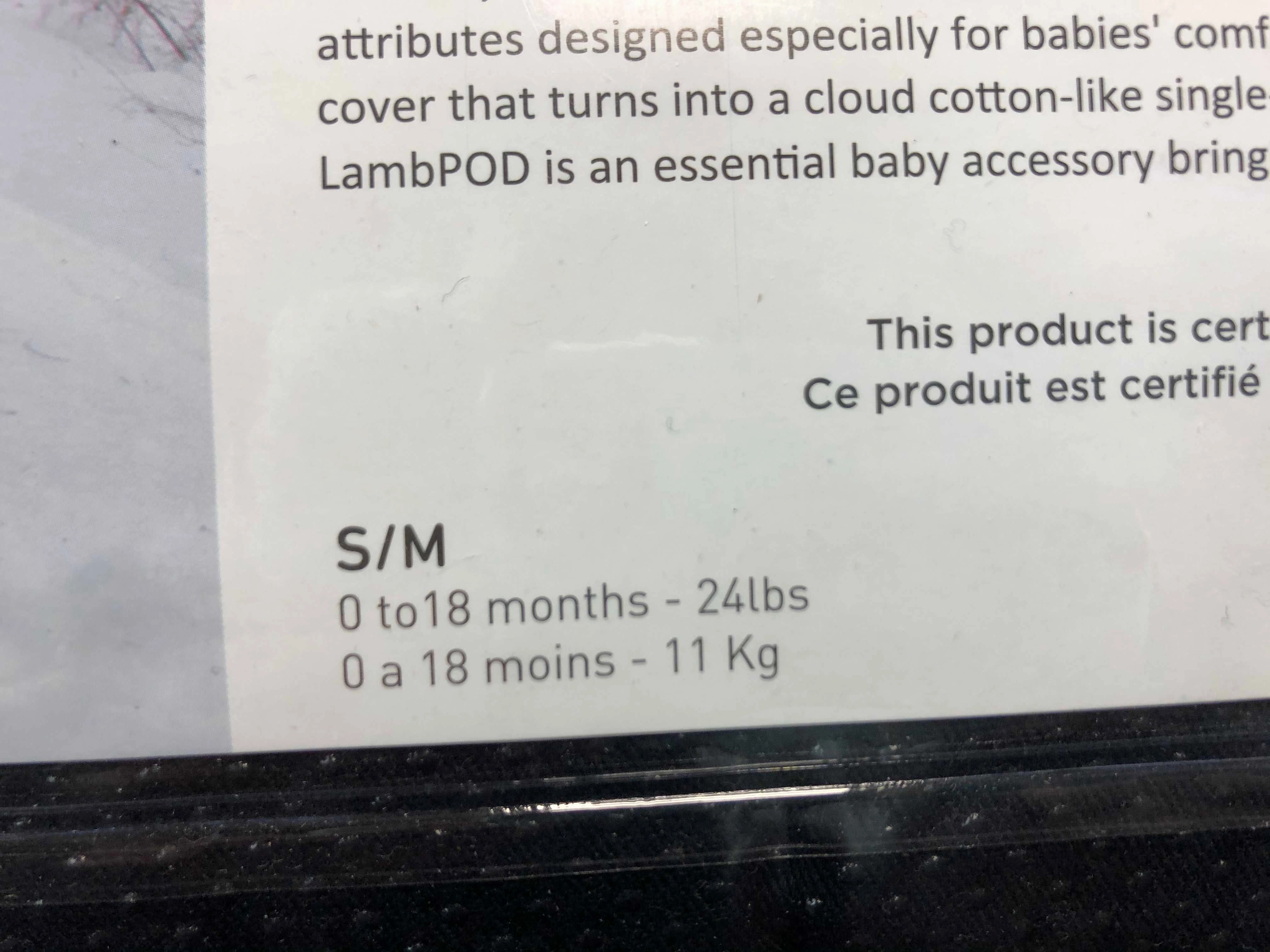 7 A.M. Enfant LambPOD Stroller and Car Seat Footmuff,  Small/Medium
