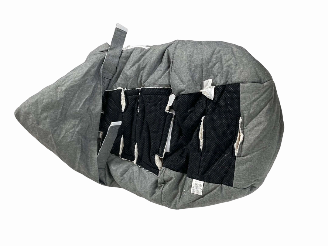 7 A.M. Enfant LambPOD Stroller and Car Seat Footmuff, Heather grey, Small/Medium