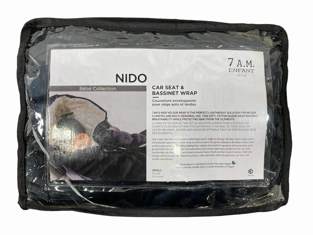 7 A.M. Enfant Nido, Black, Small (0-6 months)