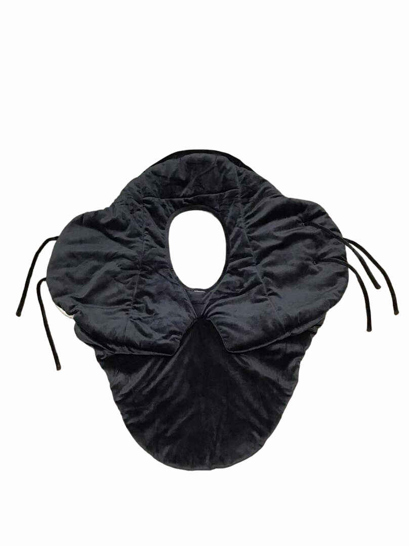 7 A.M. Enfant Nido, Black Velour, Small (0-6 months)