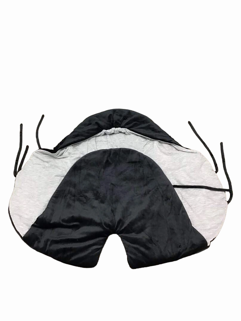 7 A.M. Enfant Nido, Black Velour, Small (0-6 months)
