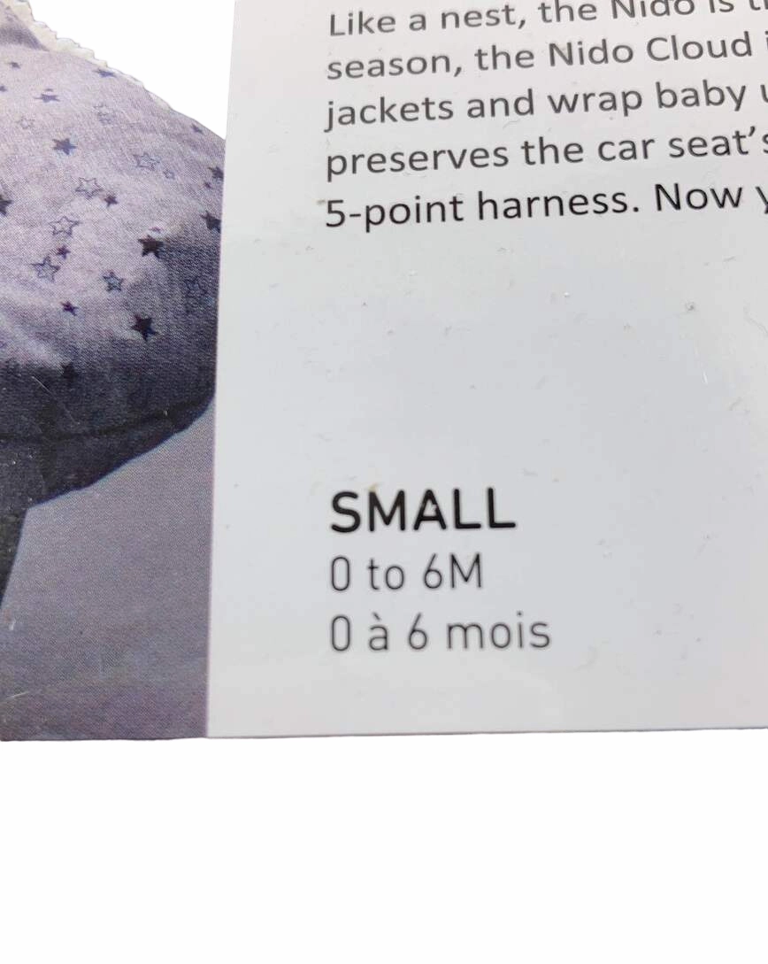7 A.M. Enfant Nido Cloud, Heather Grey, Small (0-6 months)
