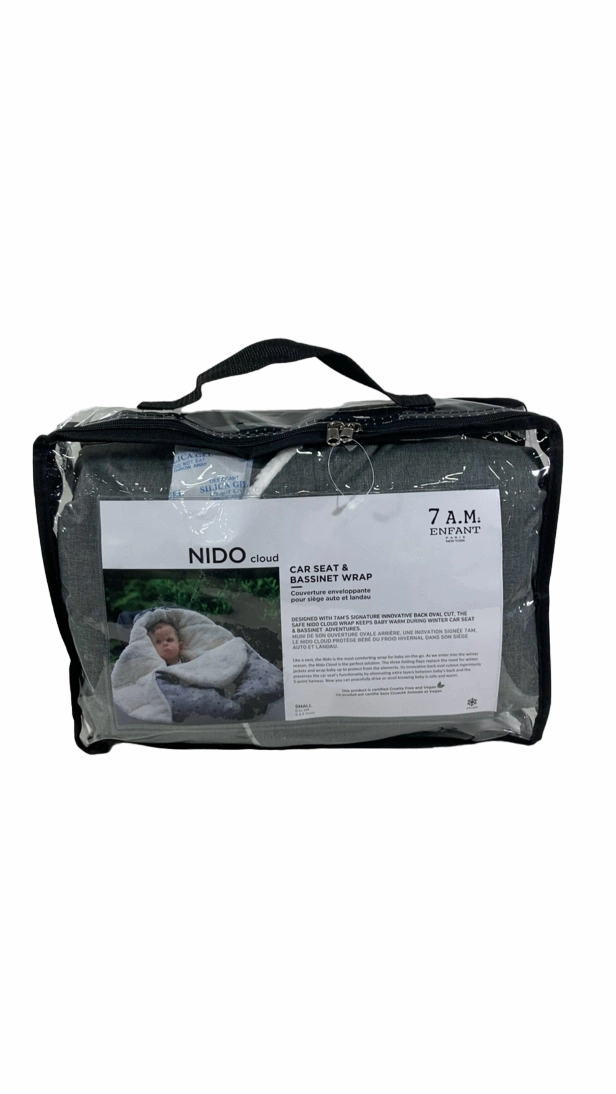 7 A.M. Enfant Nido Cloud, Small (0-6 mths), Heather Grey