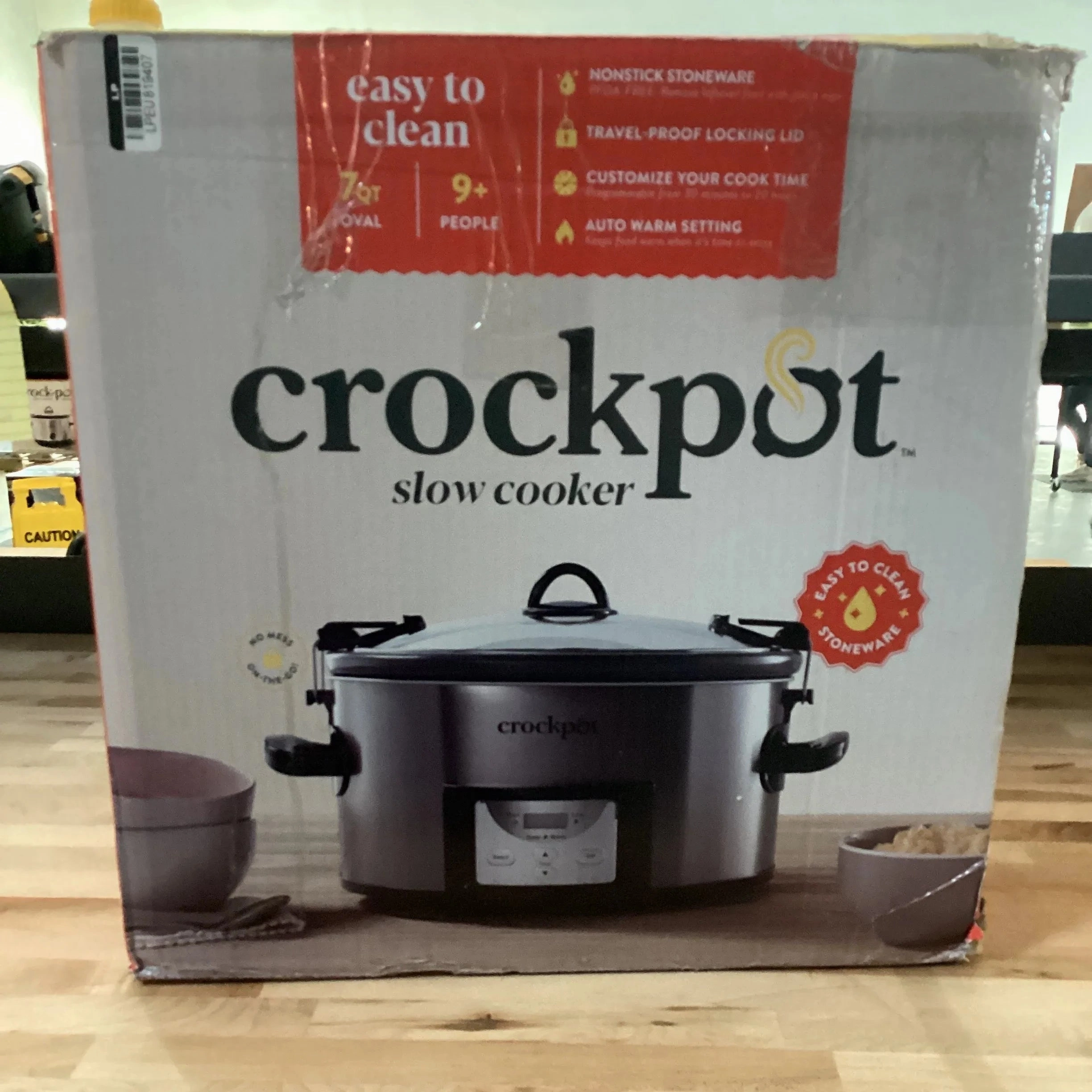 7qt Cook & Carry Programmable Slow Cooker - Stainless Steel