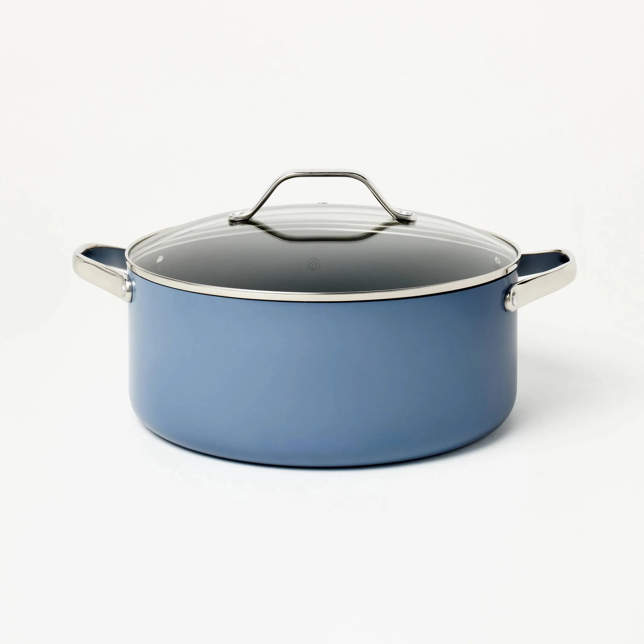 8qt Nonstick Ceramic Coated Aluminum Stock Pot