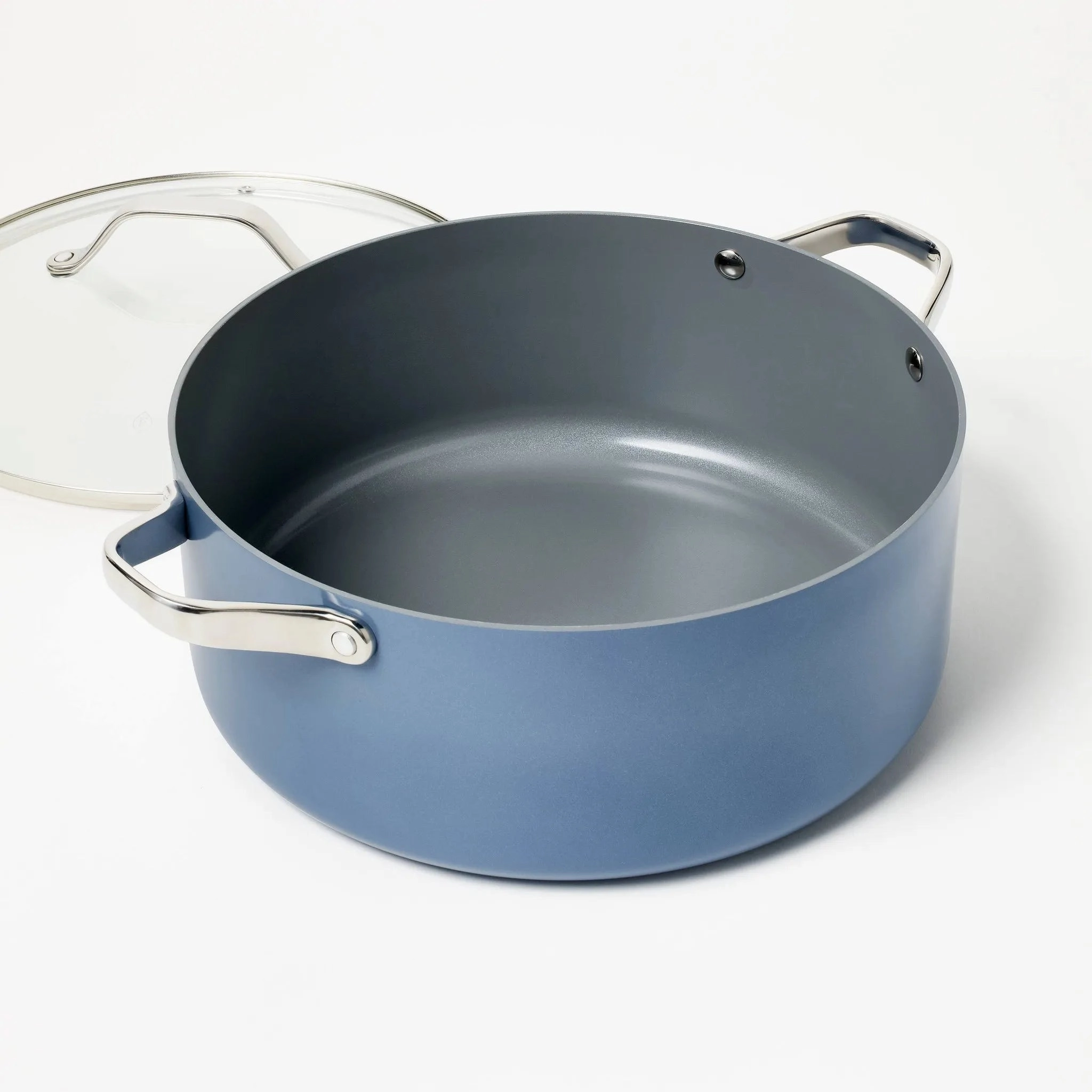 8qt Nonstick Ceramic Coated Aluminum Stock Pot