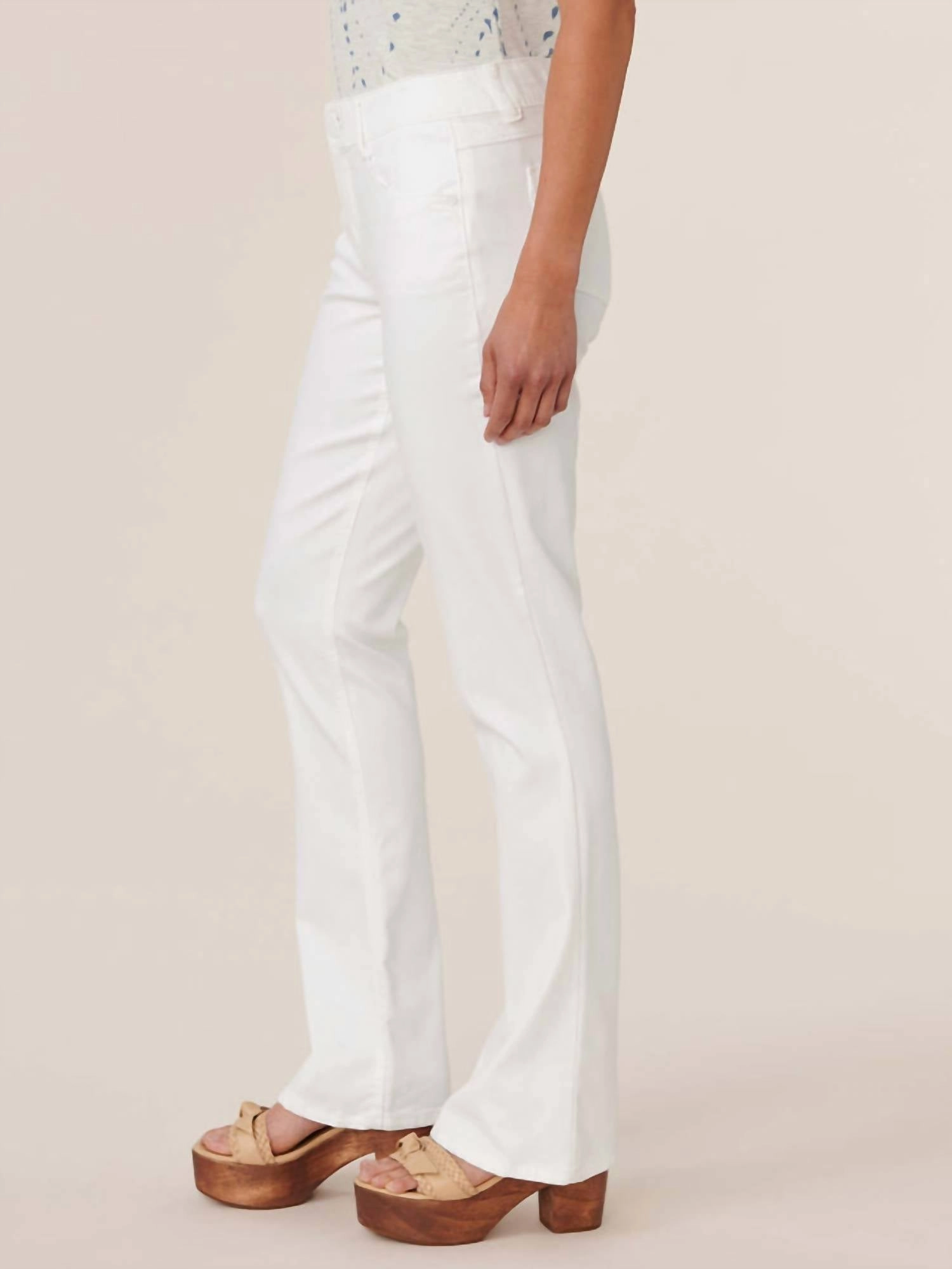 "ab" Solution Itty Bitty Bootcut Jean In White
