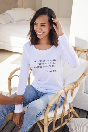"Intuition Is Real" Long Sleeve Tee