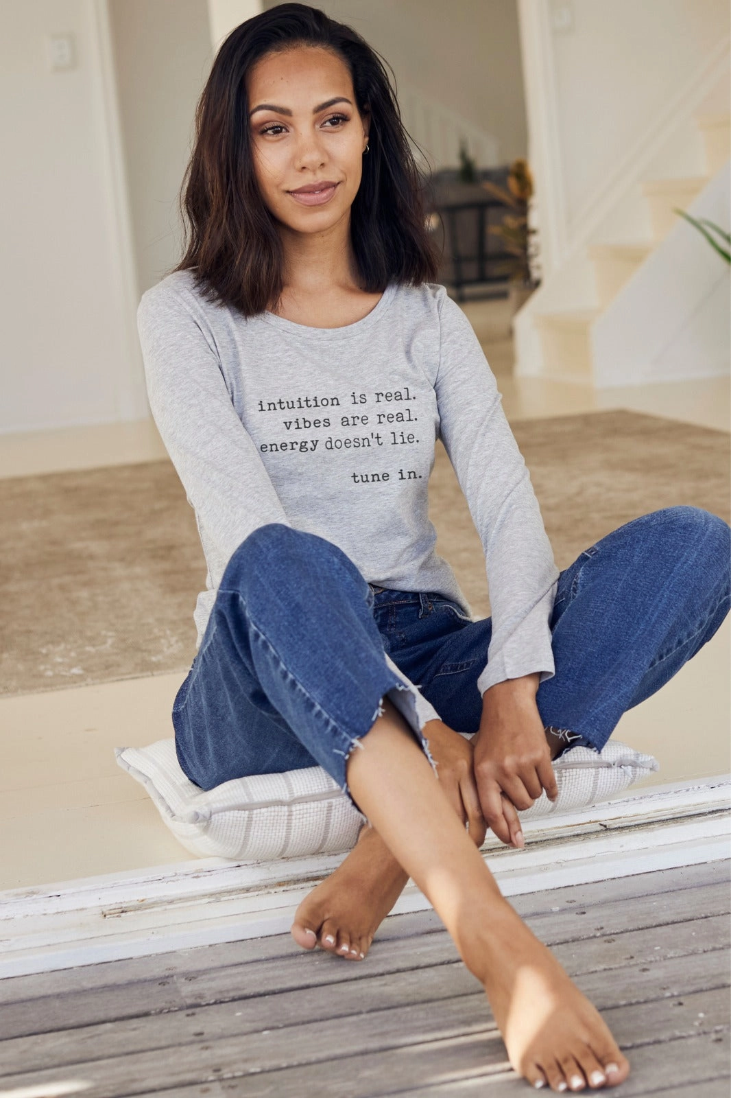 "Intuition Is Real" Long Sleeve Tee