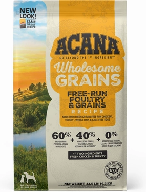 ACANA Wholesome Grains Free-Run Poultry Dry Dog Food