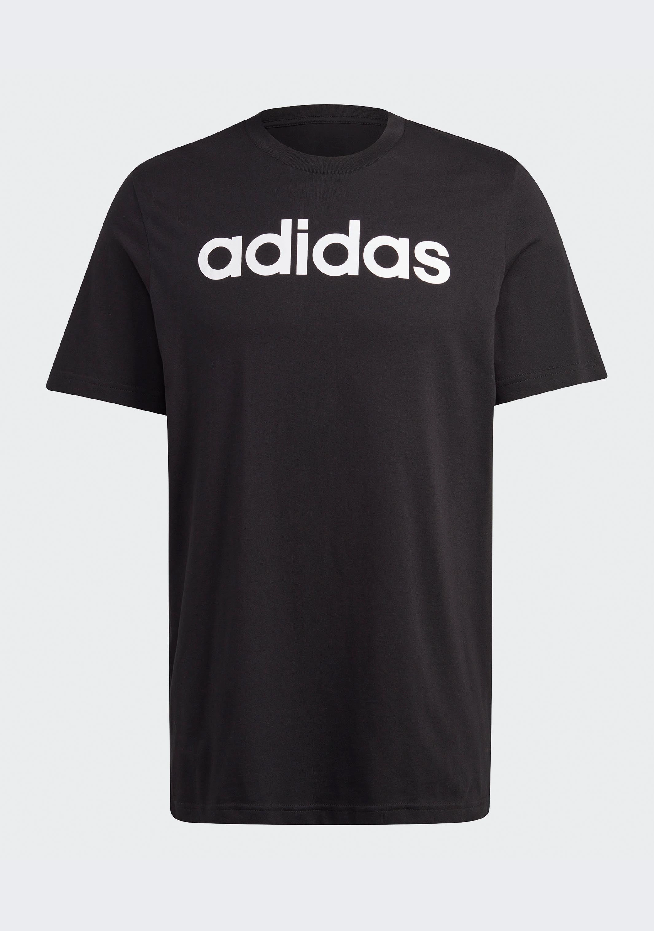 Adidas Men’s Essentials Single Jersey Linear Embroidered Logo Tee