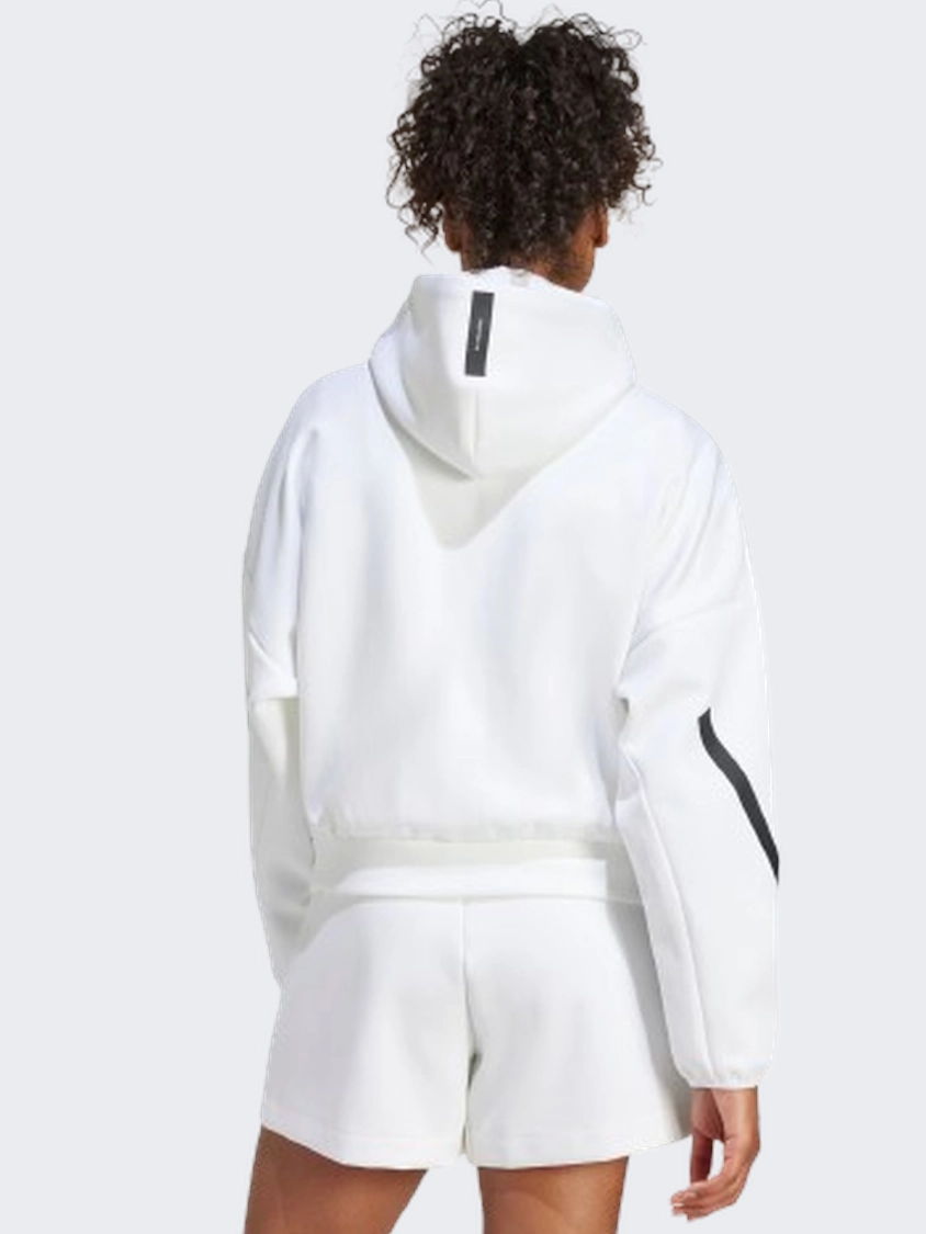 Adidas Z N E Women Sportswear Hoody White
