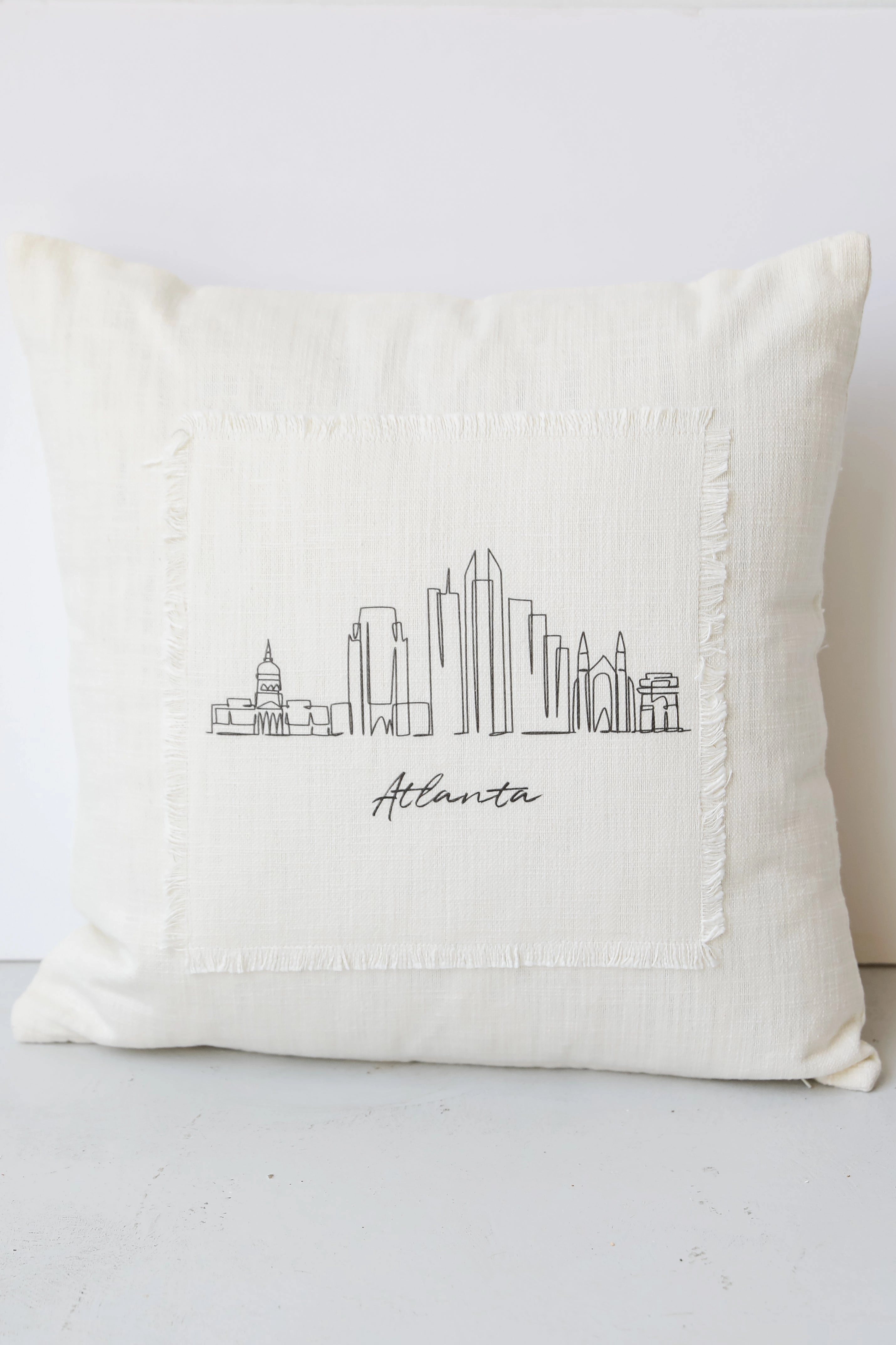 Atlanta City Scape Pillow
