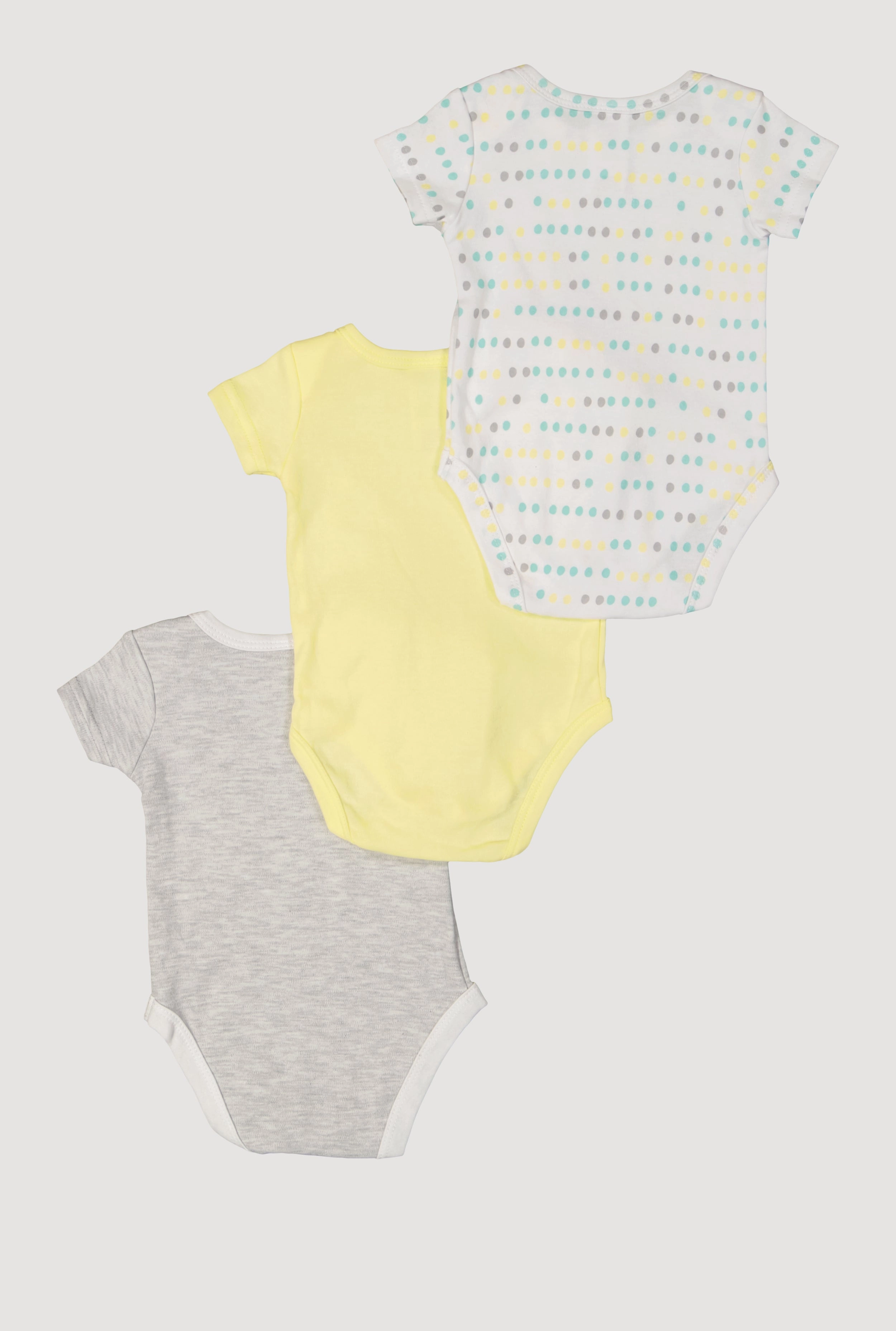 Baby 0-9M Never Grow Up Graphic Bodysuits Set