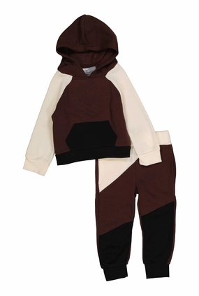 Baby Boys 12-24M Color Blocked Hoodie and Joggers