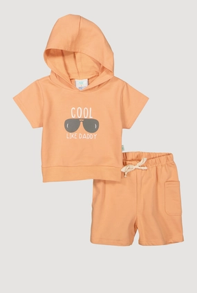 Baby Boys 12-24M Cool Like Daddy Hooded Top and Shorts
