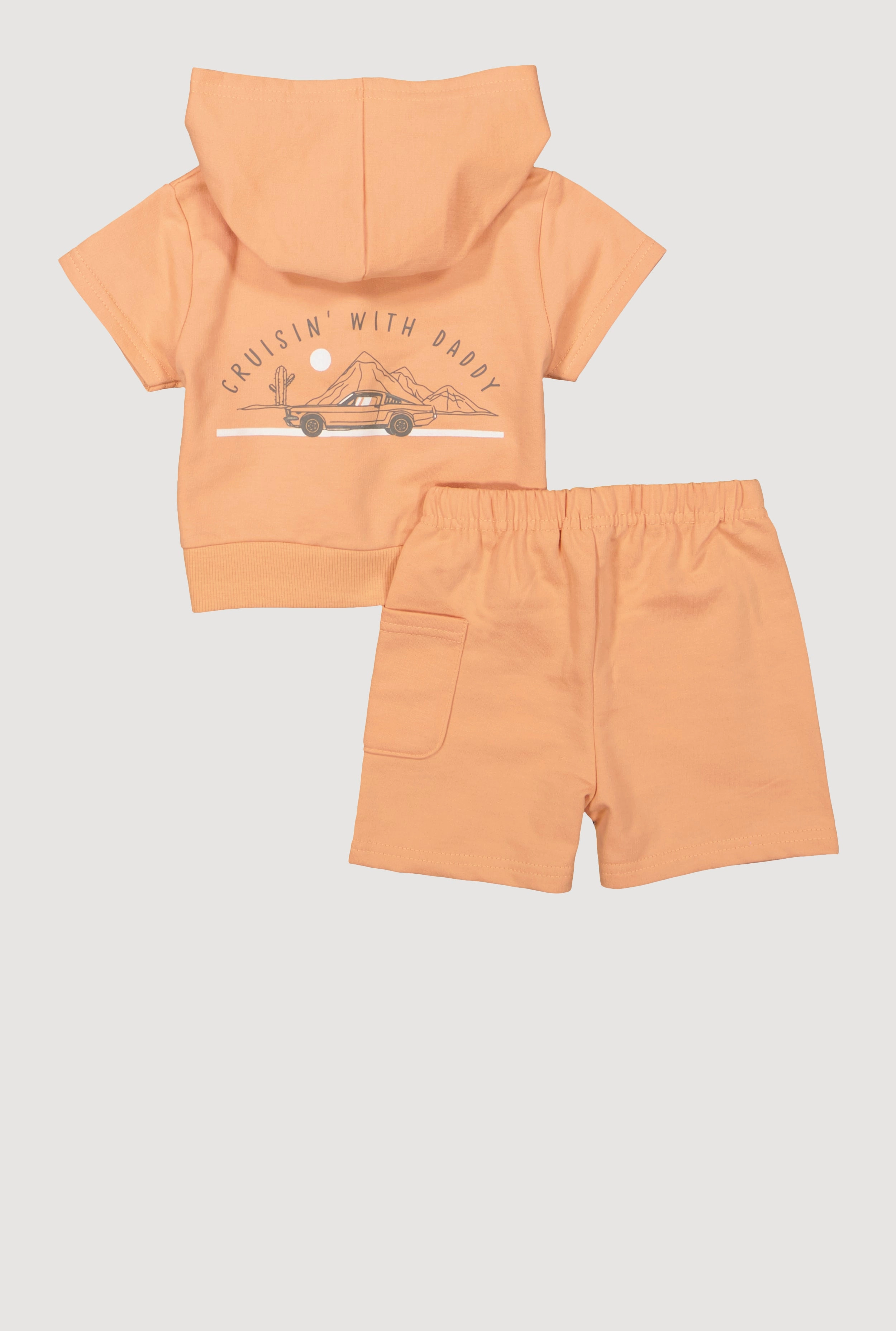 Baby Boys 12-24M Cool Like Daddy Hooded Top and Shorts