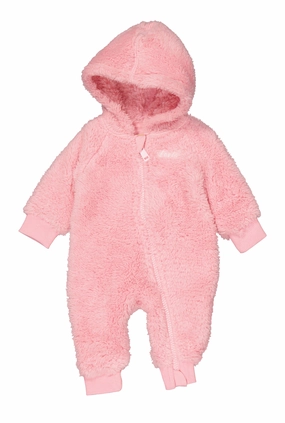 Baby Girls 0-9M Levis Embroidered Zip Front Sherpa Hooded Jumpsuit