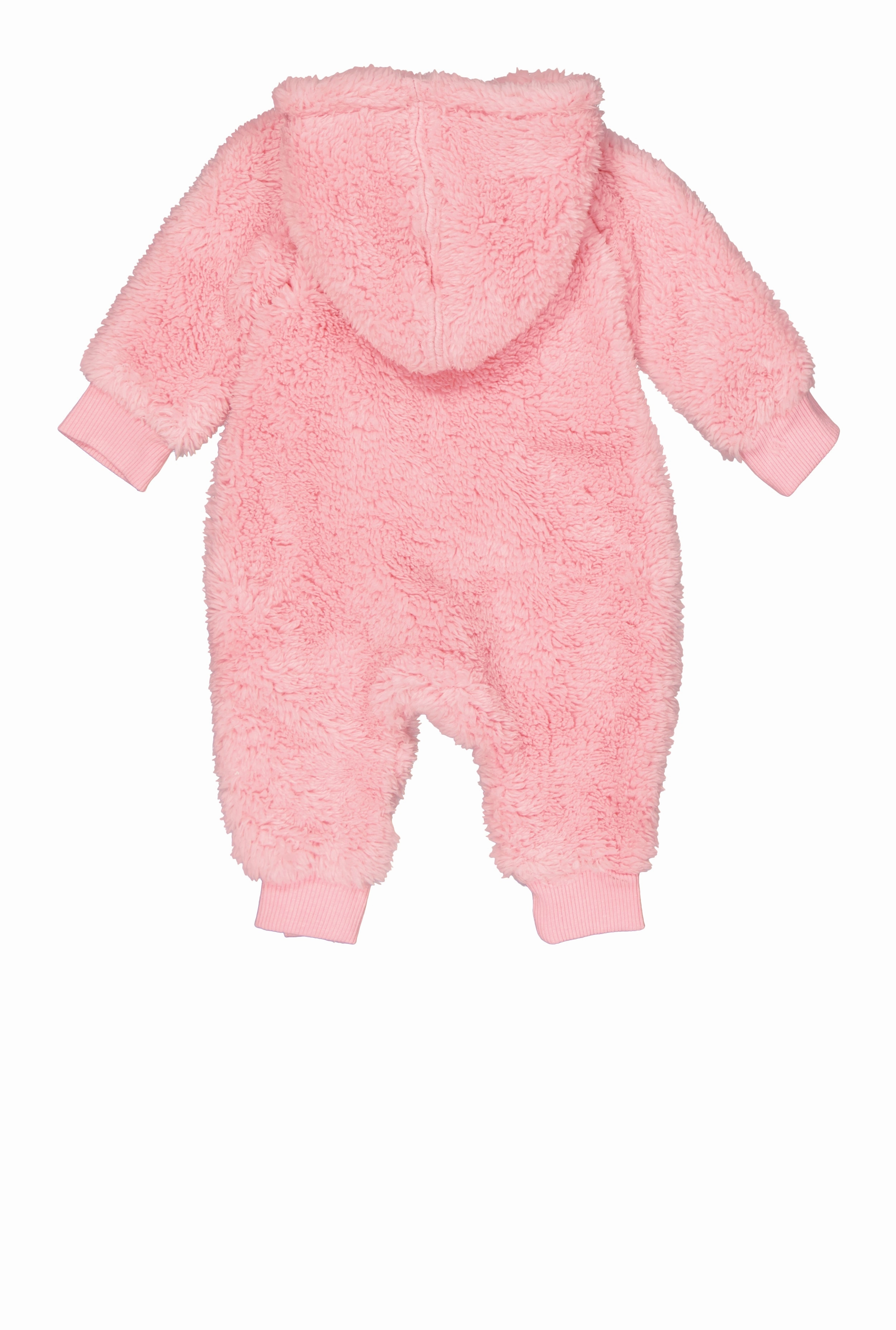 Baby Girls 0-9M Levis Embroidered Zip Front Sherpa Hooded Jumpsuit