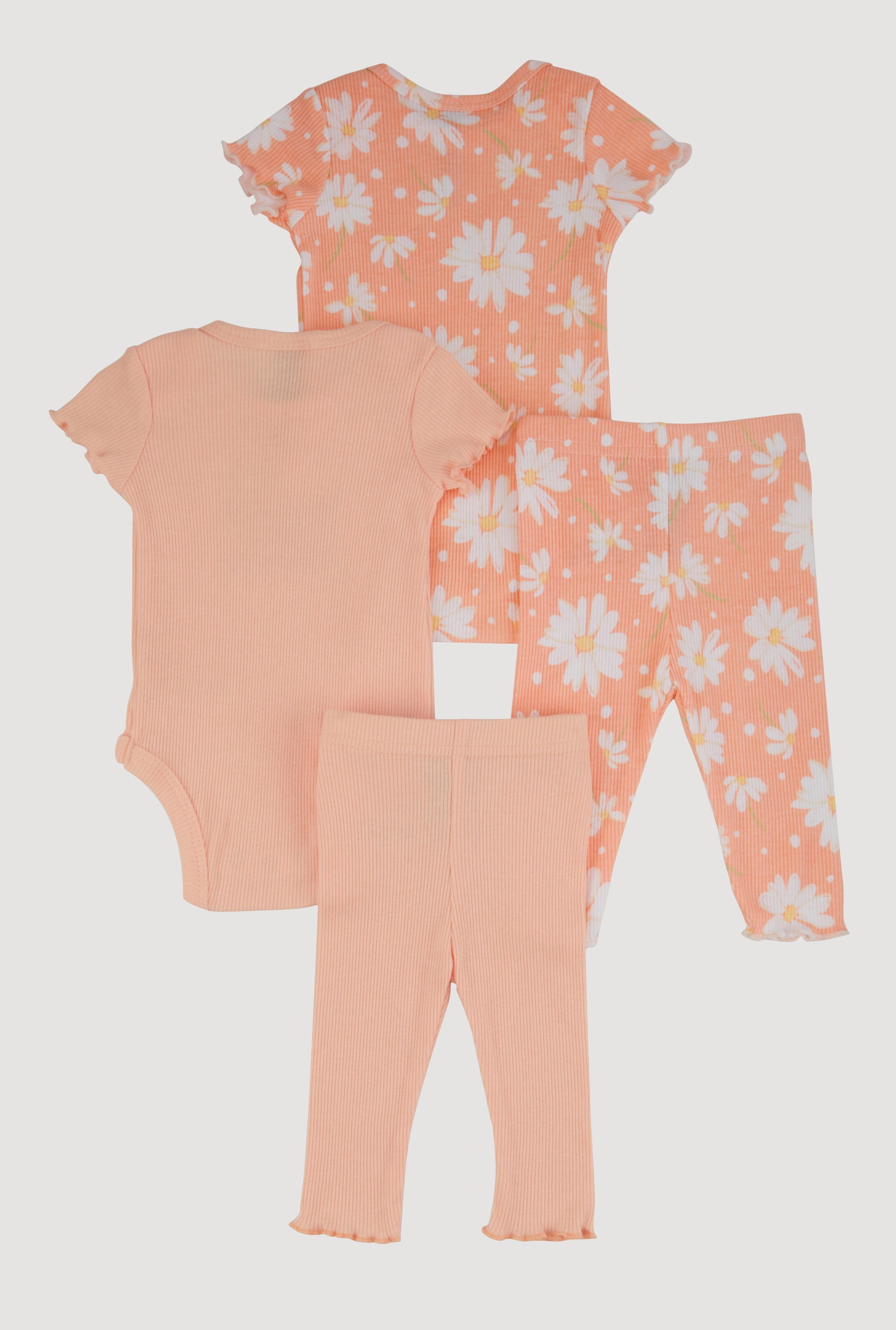 Baby Girls 0-9M Little Sunshine Graphic Bodysuits and Leggings