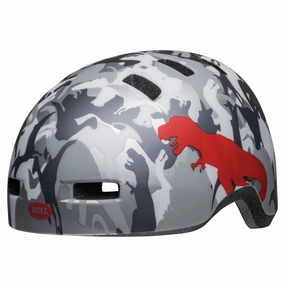 Bell Lil Ripper Child Helmet - Camosaurus-Matt Gray-Silver