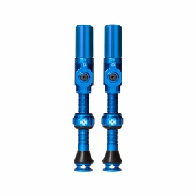 Big Bore Hybrid Tubeless Valve 75mm Pair - Blue