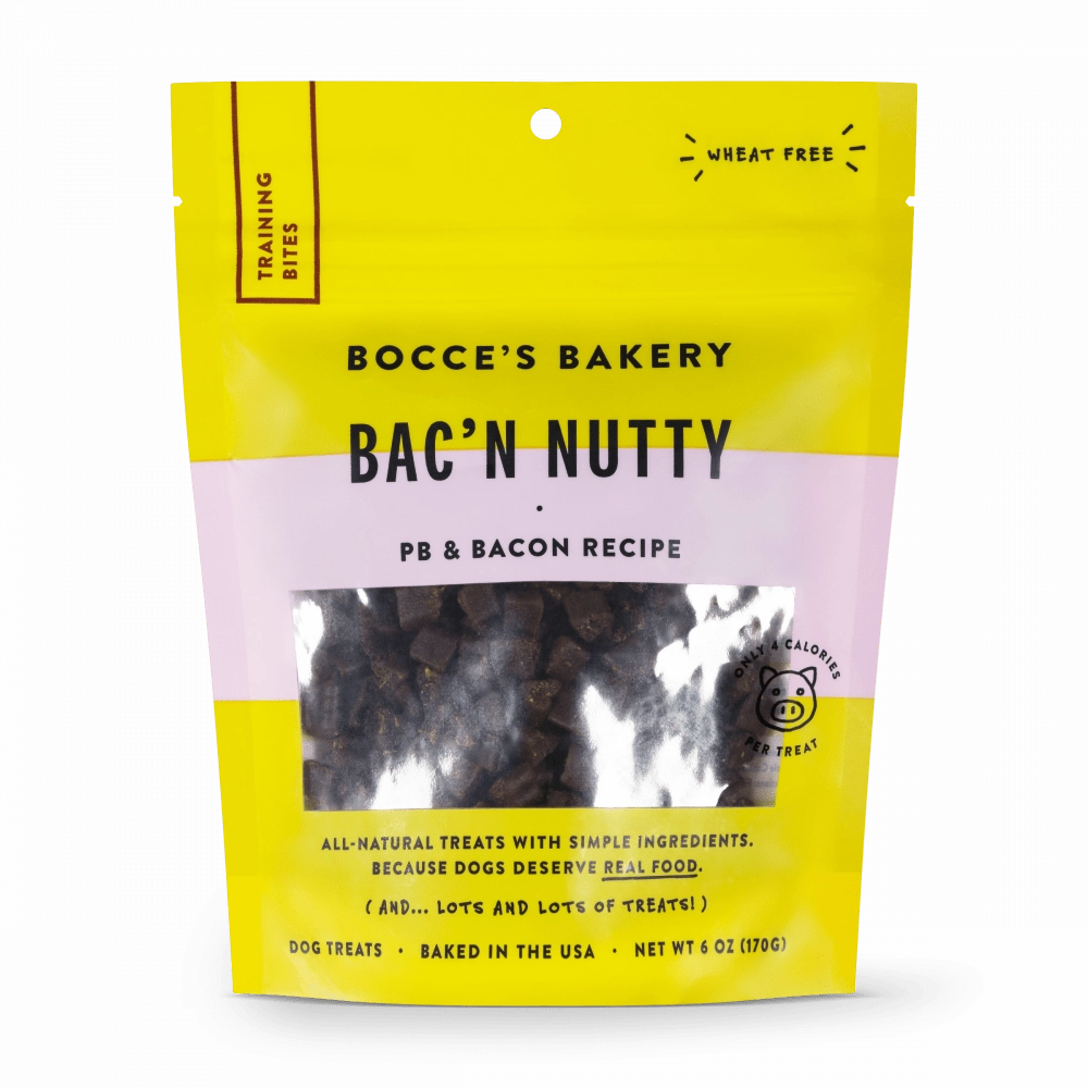 Bocce's Bakery Every Day Bac'n Nutty Training Bites Dog Treats