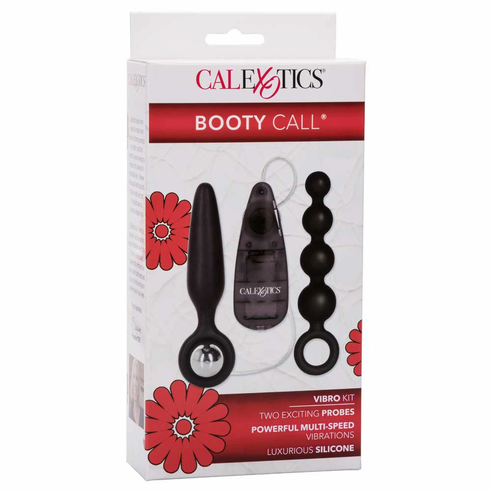 Booty Call Booty Vibro Kit With Anal Plug, Beads & Bullet Vibrator